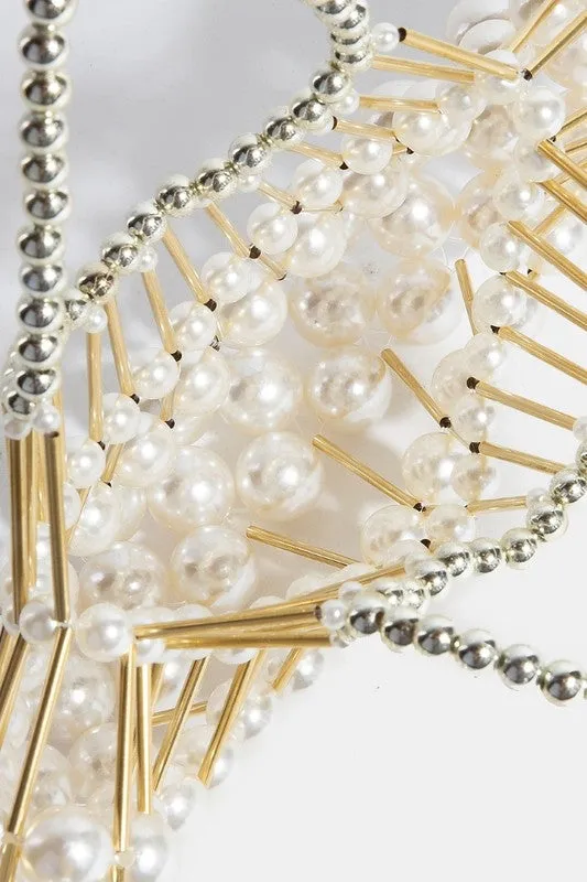 All Things Fancy Faux Pearl Mini Bag