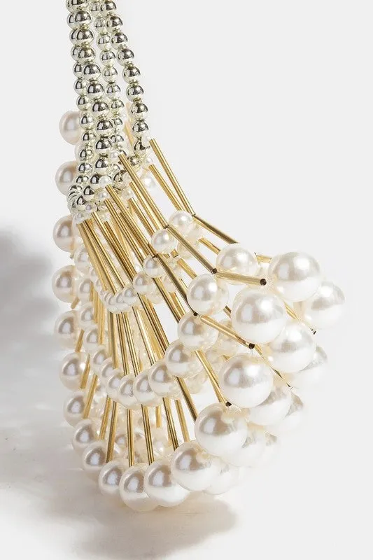 All Things Fancy Faux Pearl Mini Bag