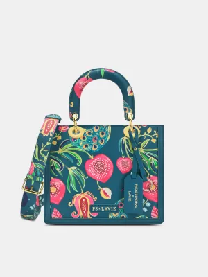 Anar Mor Print Small Box Satchel Bag