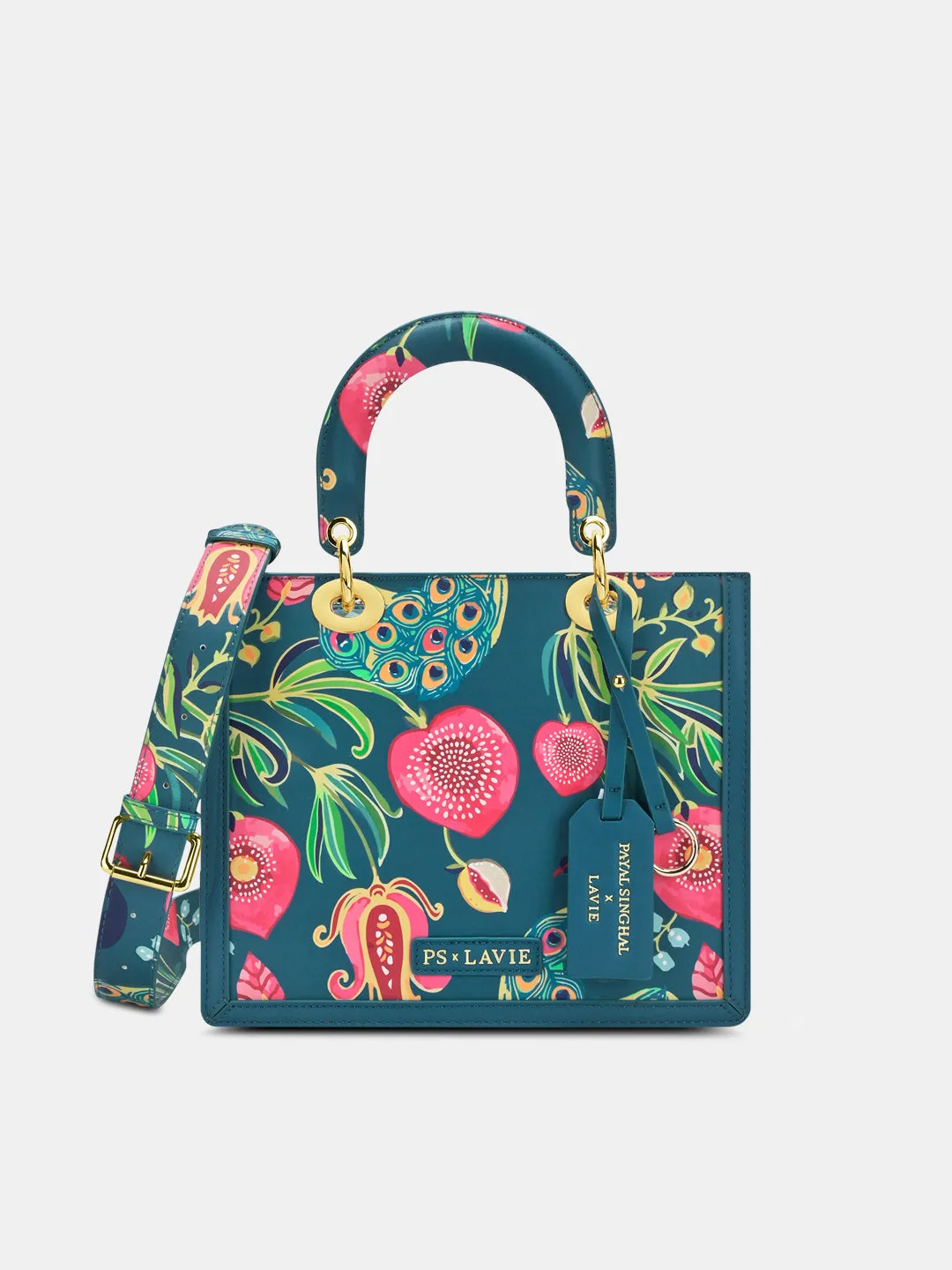 Anar Mor Print Small Box Satchel Bag
