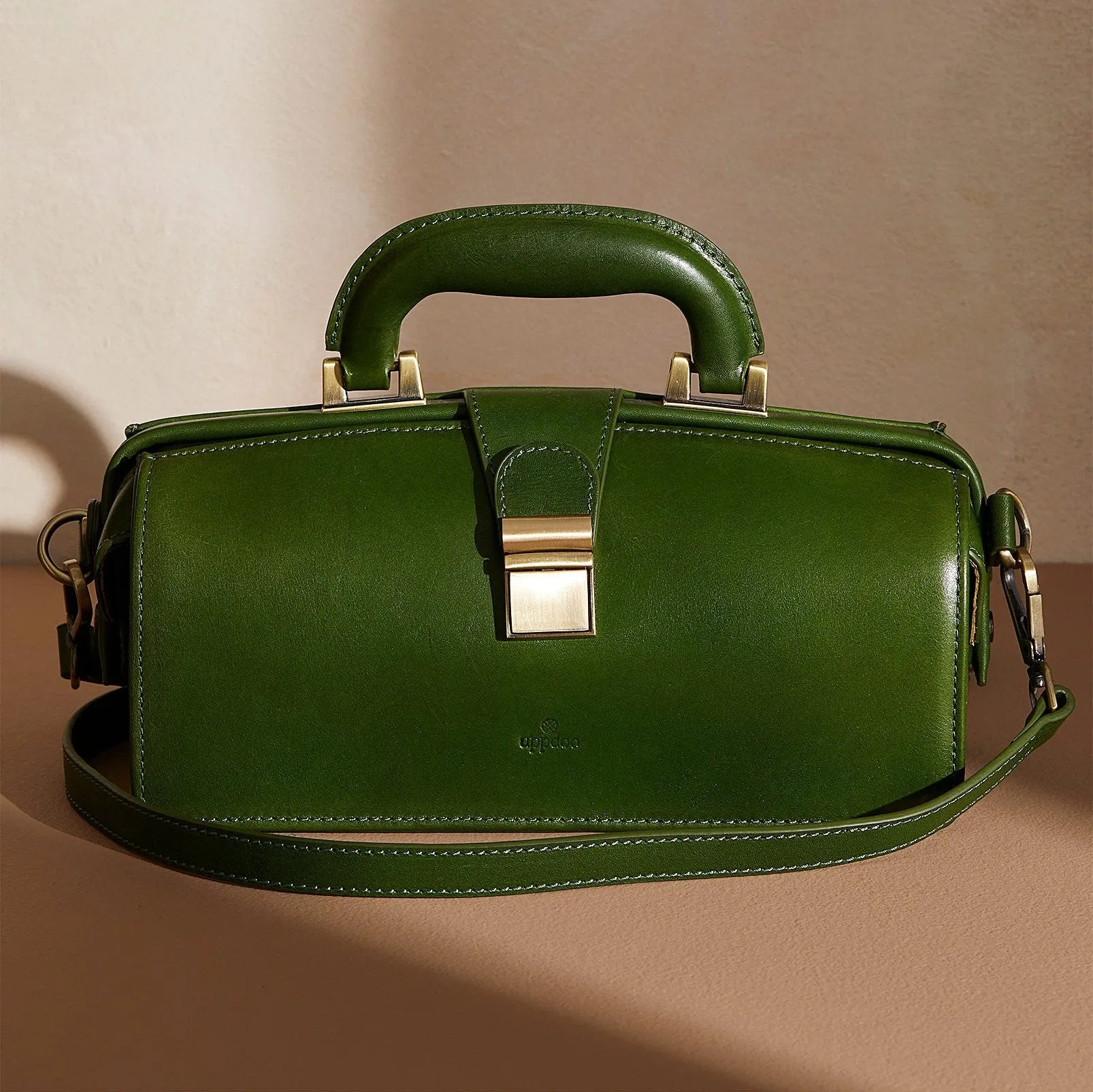 Apex Framed Satchel - Hunter Green