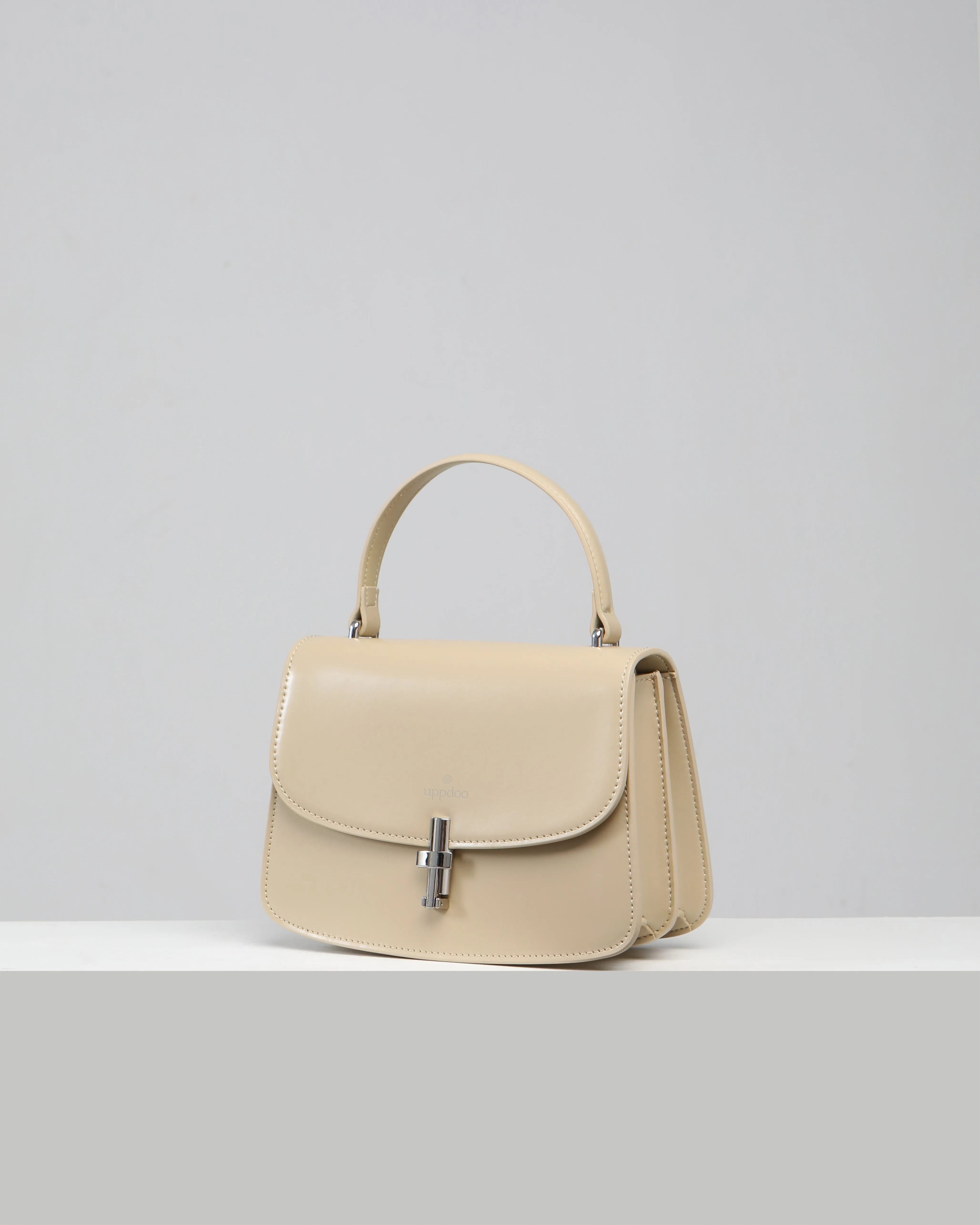Aura Top-handle Satchel - Eggshell
