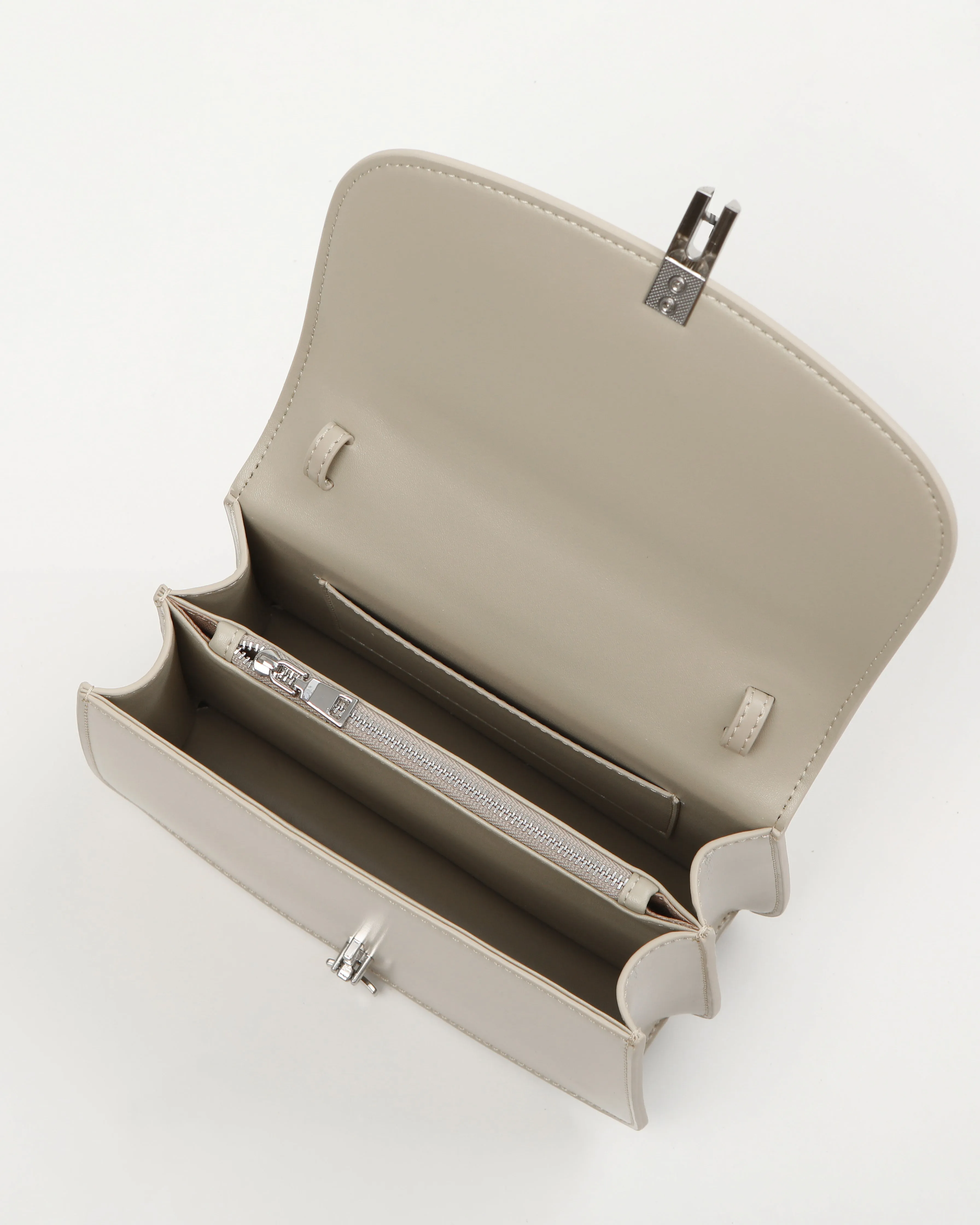 Aura Top-handle Satchel - Eggshell