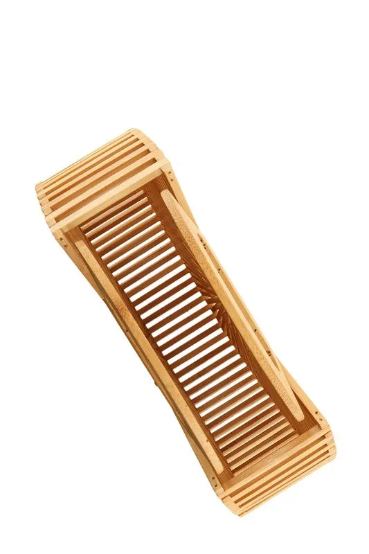 Bamboo Round Clutch Bag