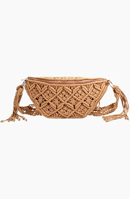 Beach Please Macrame Sling Bag