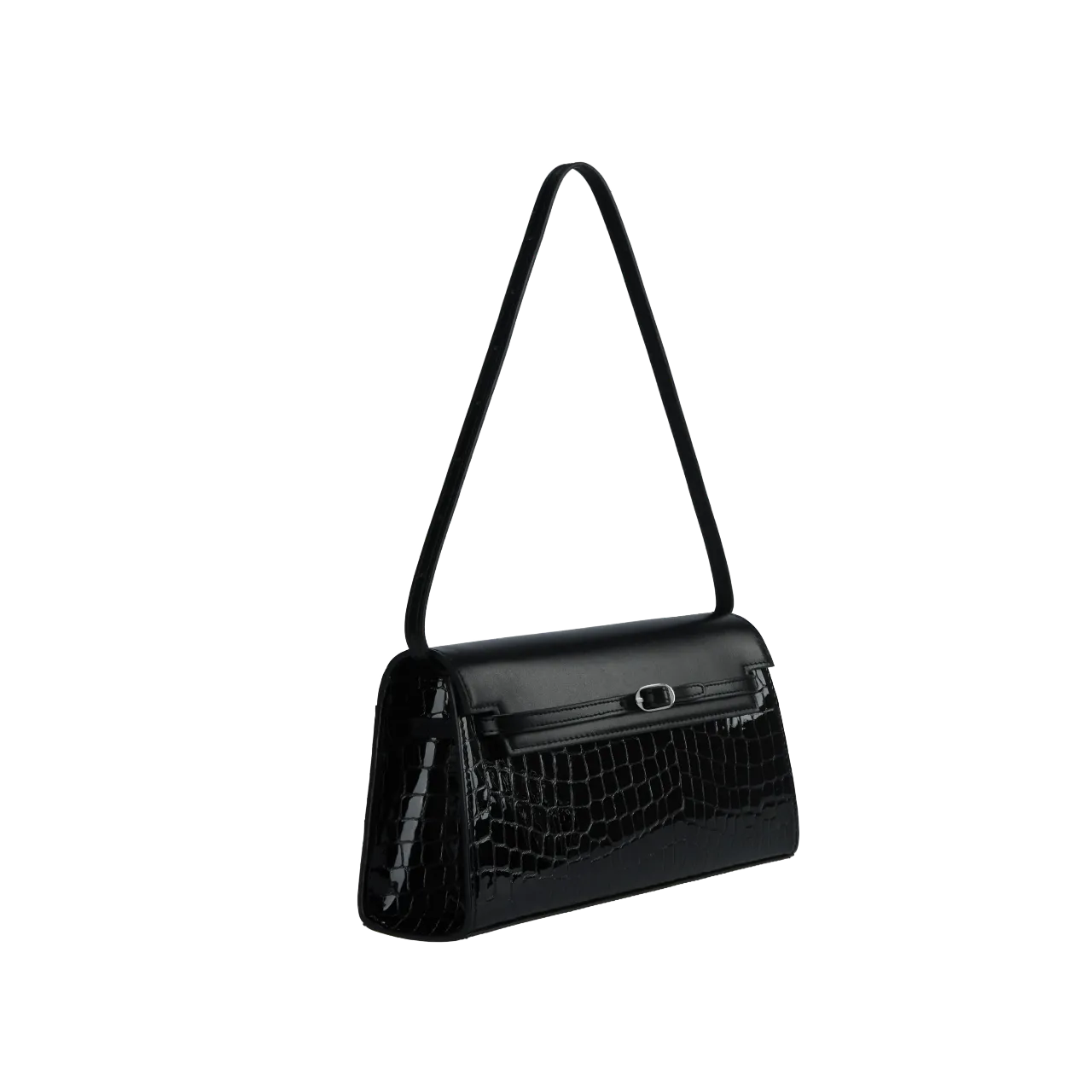 Black Croc Shoulder Bag (Limited Edition)