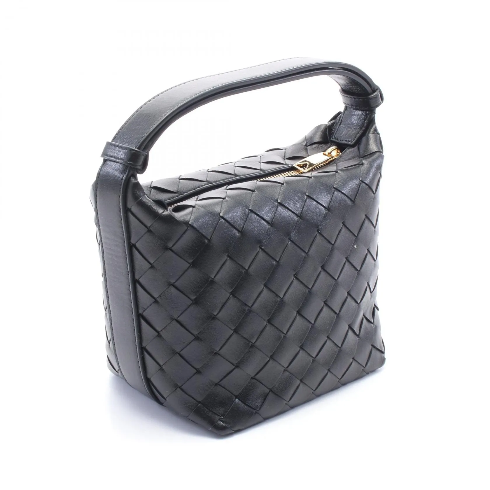 Bottega Veneta Leather Candy Wallace Intrecciato Handbag