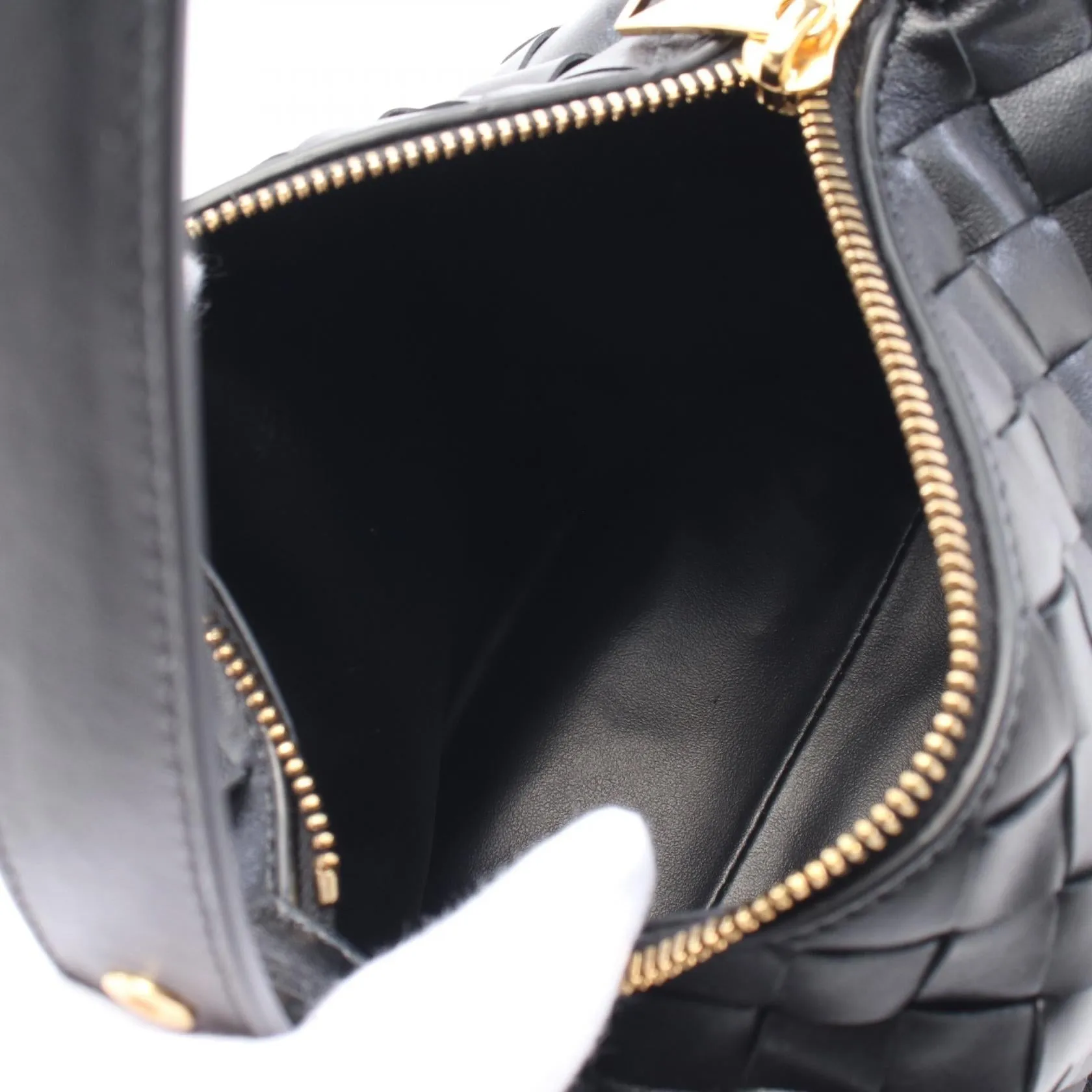 Bottega Veneta Leather Candy Wallace Intrecciato Handbag
