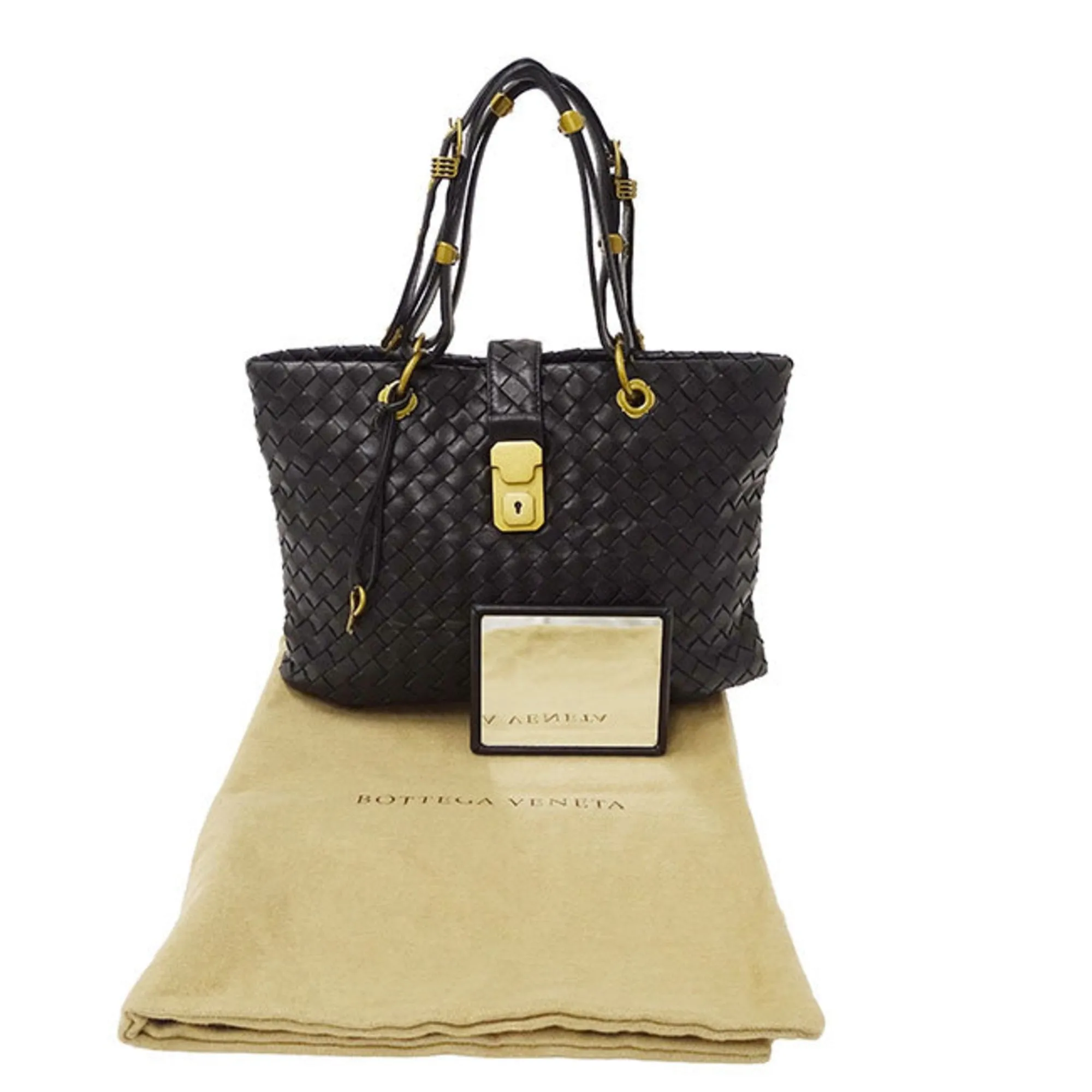 Bottega Veneta Leather Handbag (Pre-Owned)