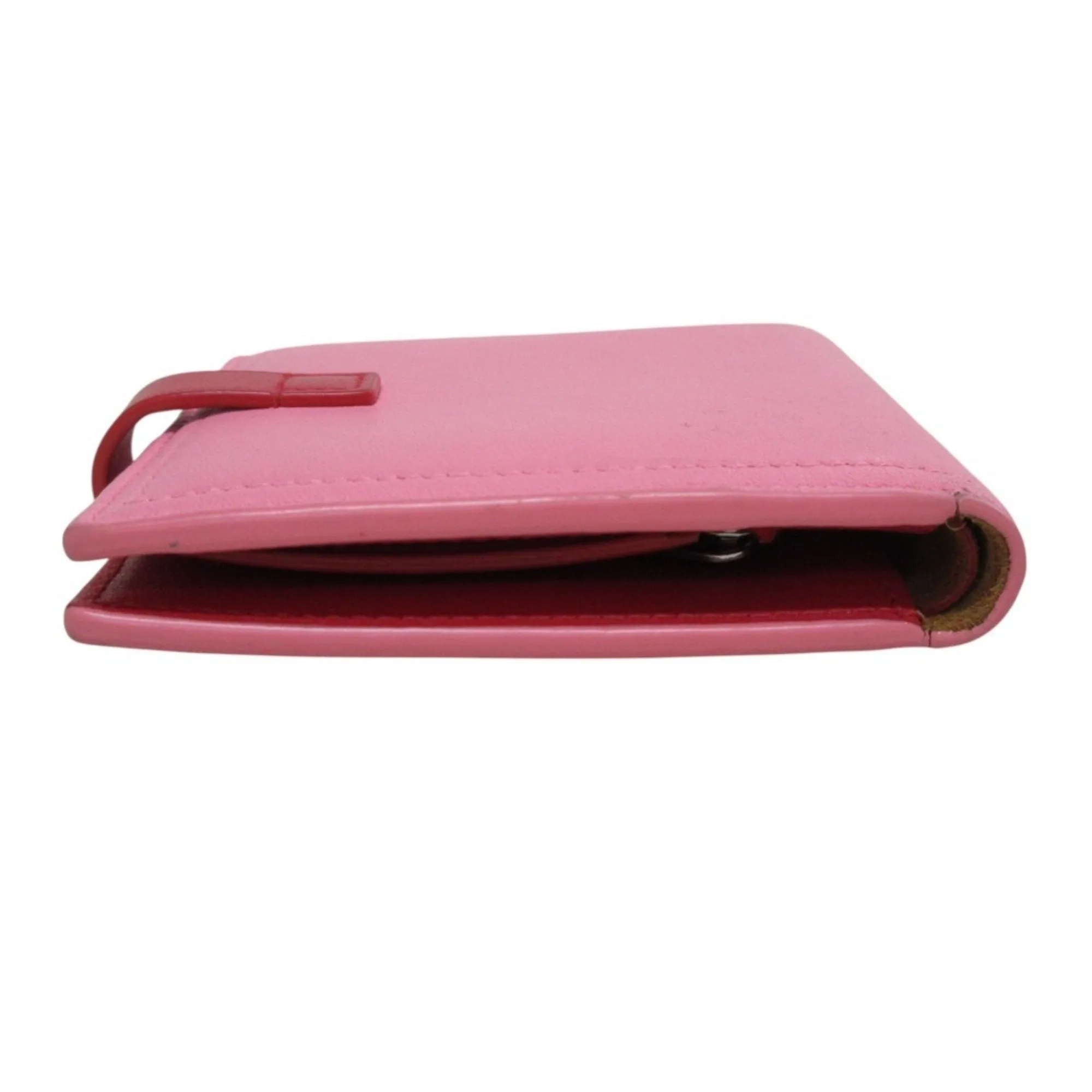 Bottega Veneta pink Color Leather Wallet (Bi-Fold) (Pre-Owned)