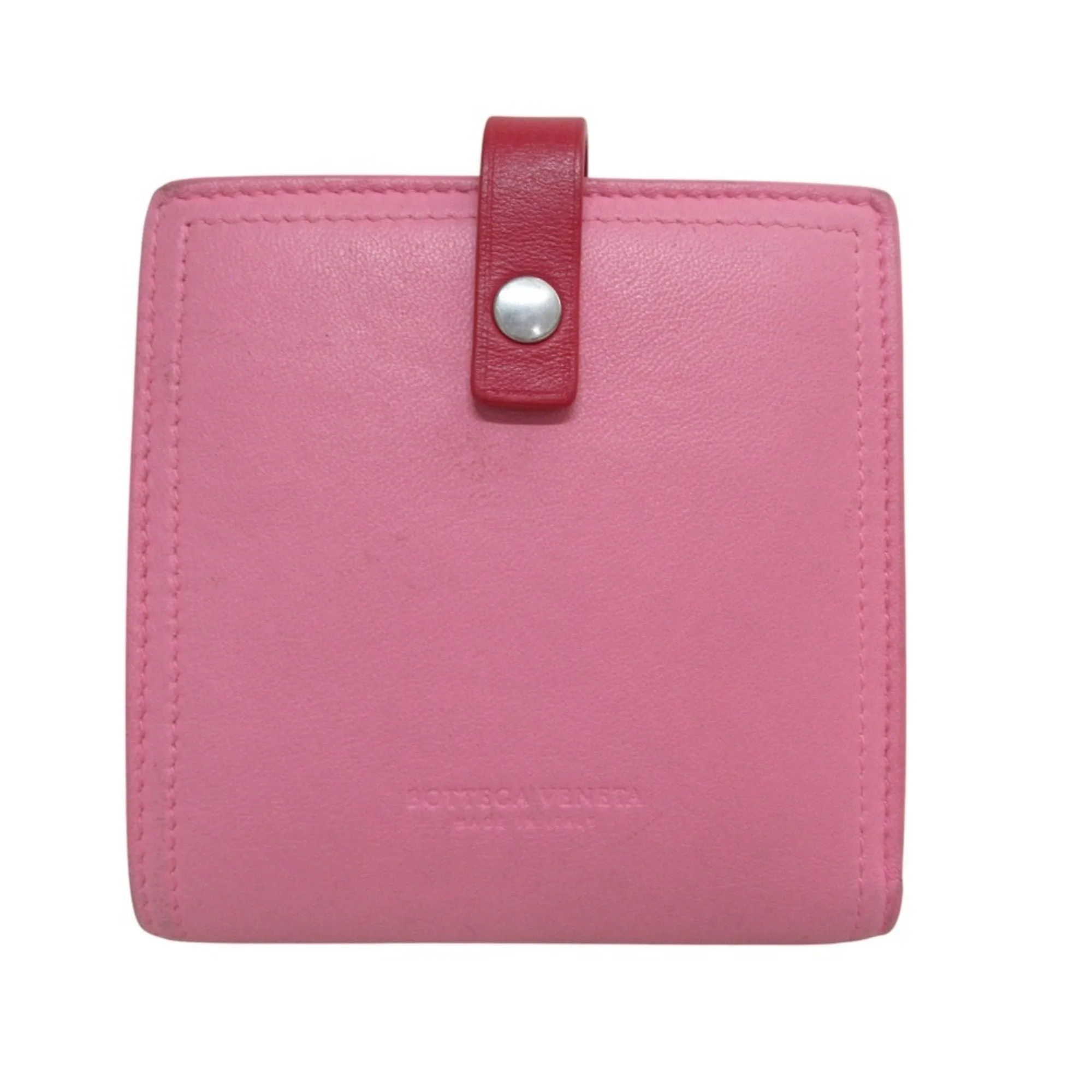 Bottega Veneta pink Color Leather Wallet (Bi-Fold) (Pre-Owned)