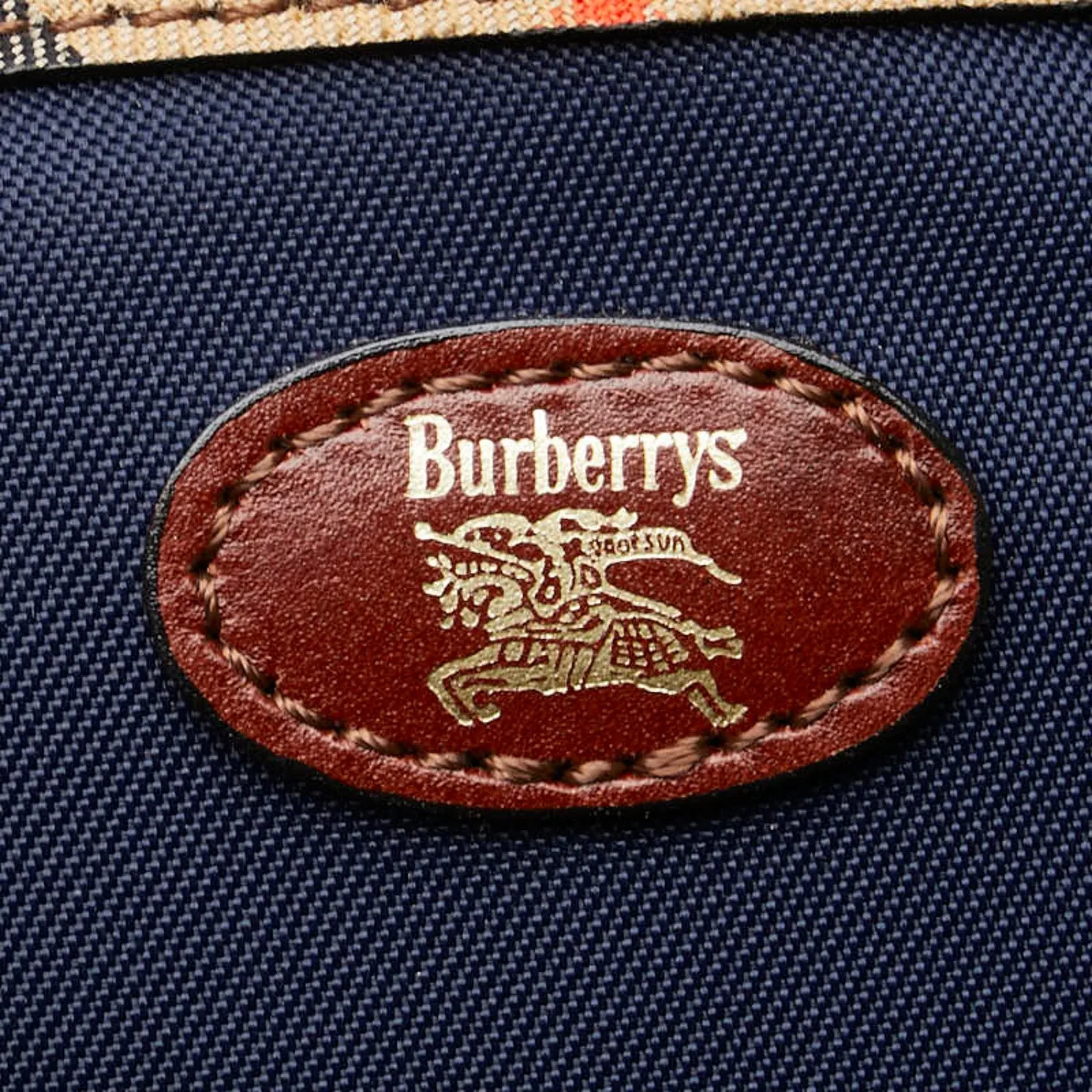Burberry Navy Nylon Pouch (Pre-Owned)