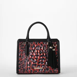 Cami Satchel Red Leopardess