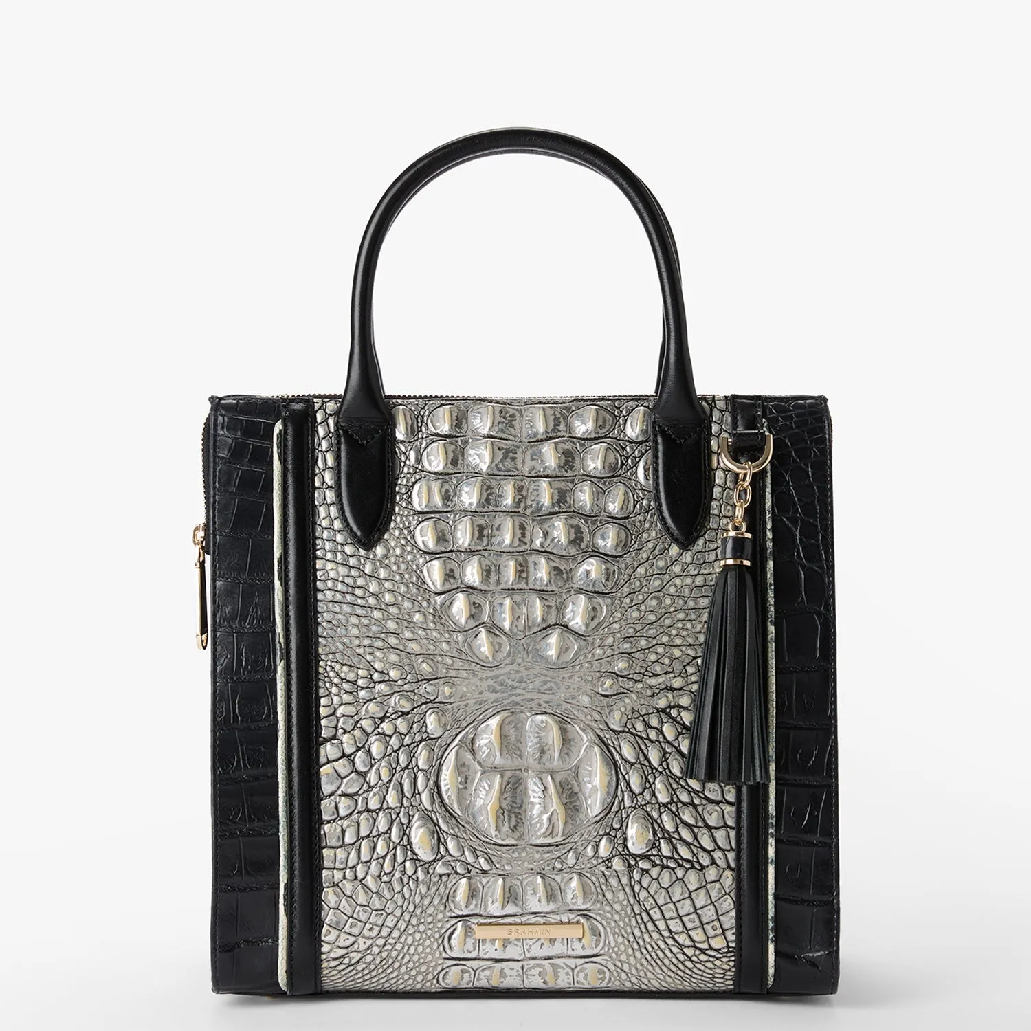 Caroline Satchel Chrome Azurine
