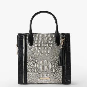 Caroline Satchel Chrome Azurine