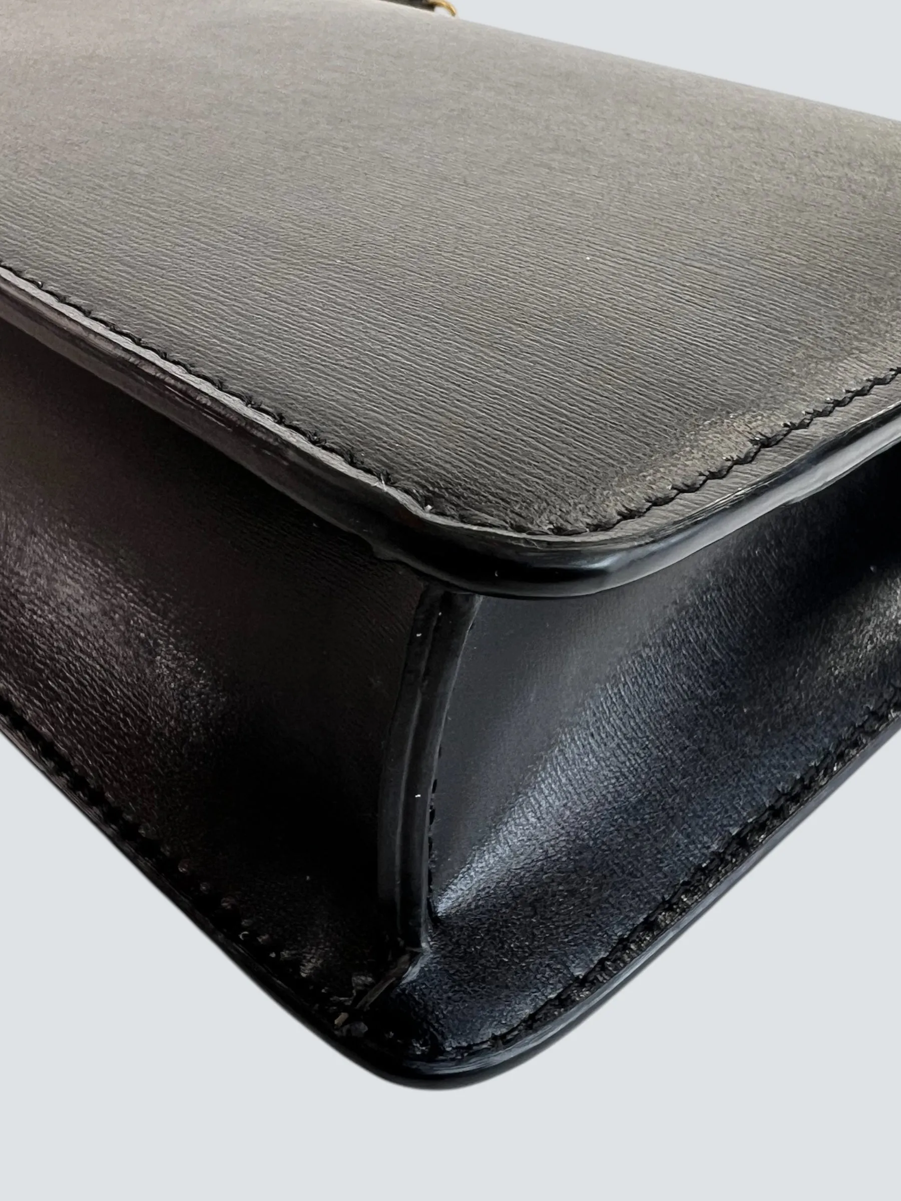 Celine Black Leather ??Margo?? Wallet On Chain