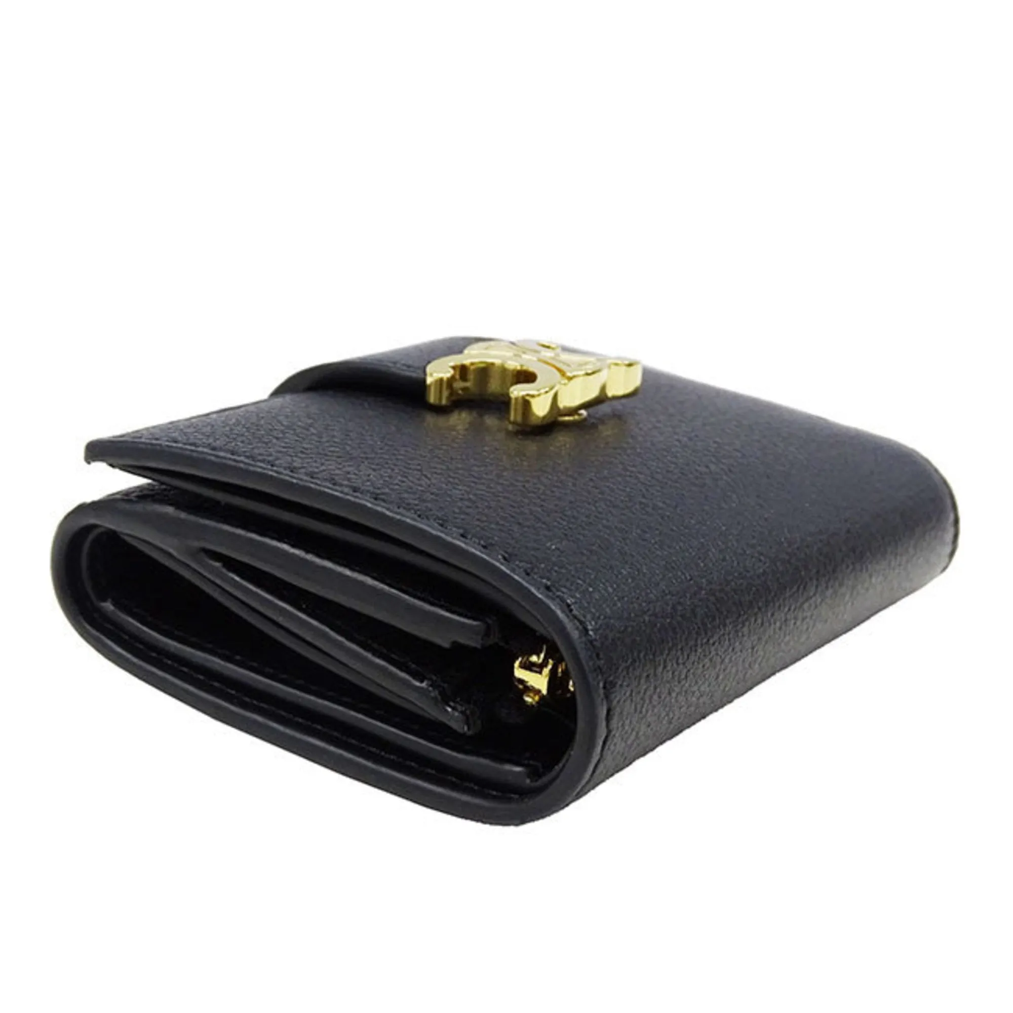 Celine Leather Wallet (Tri-Fold) (Pre-Owned)