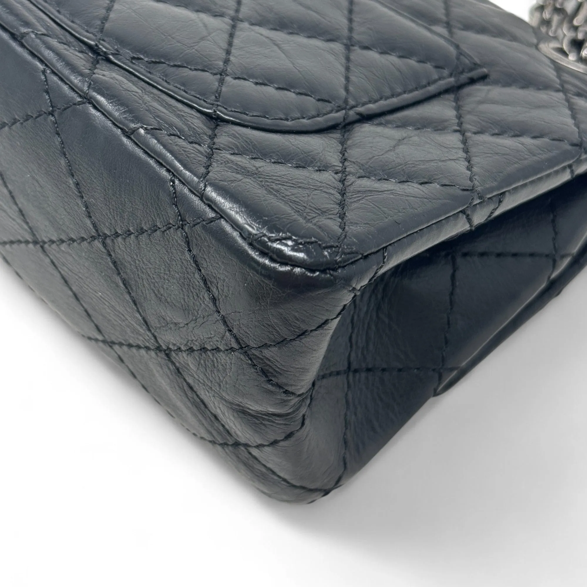 Chanel Black Charms 2.55 Reissue 224 Flap