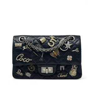 Chanel Black Charms 2.55 Reissue 224 Flap