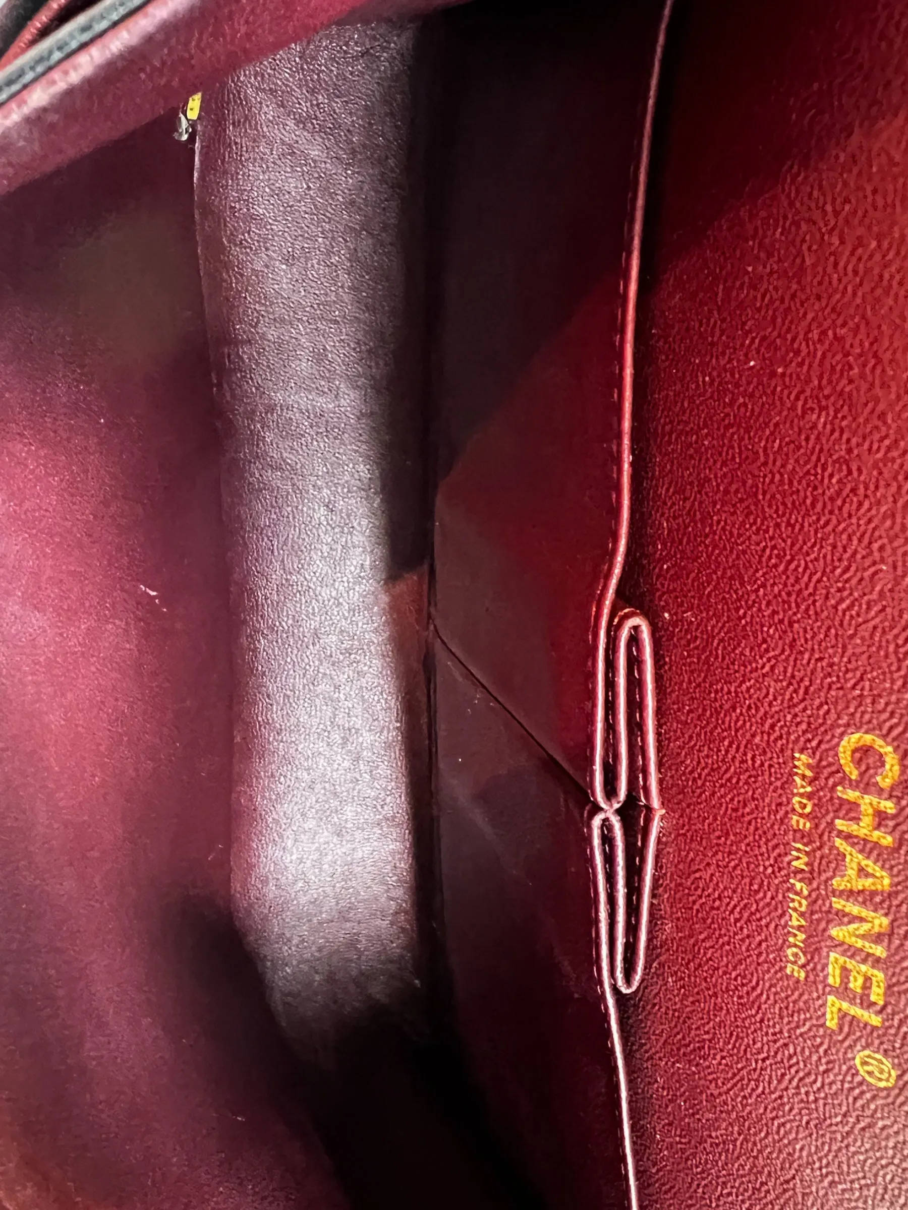 Chanel Black Lambskin Leather Medium Double Flap
