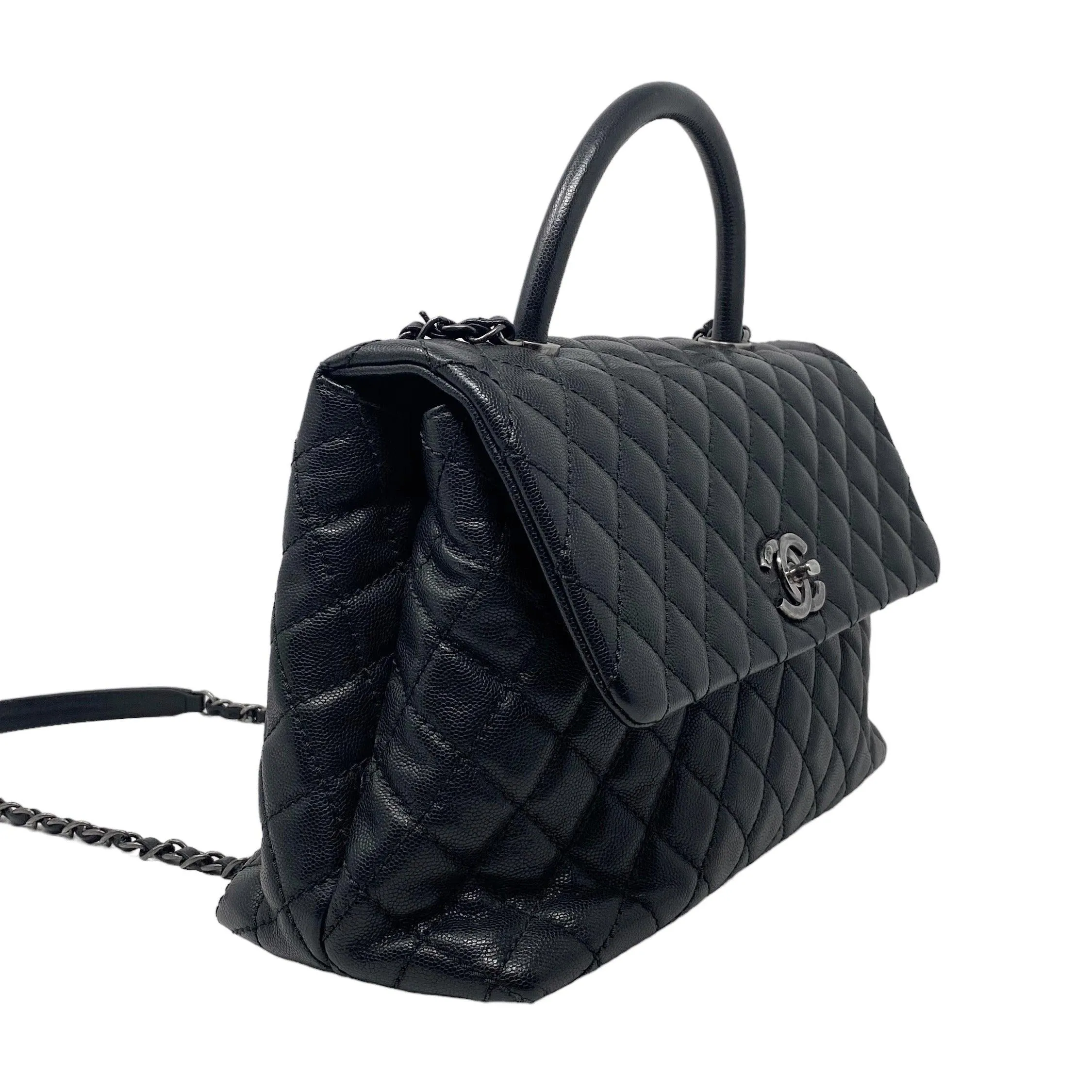 Chanel Black Medium Coco Handle