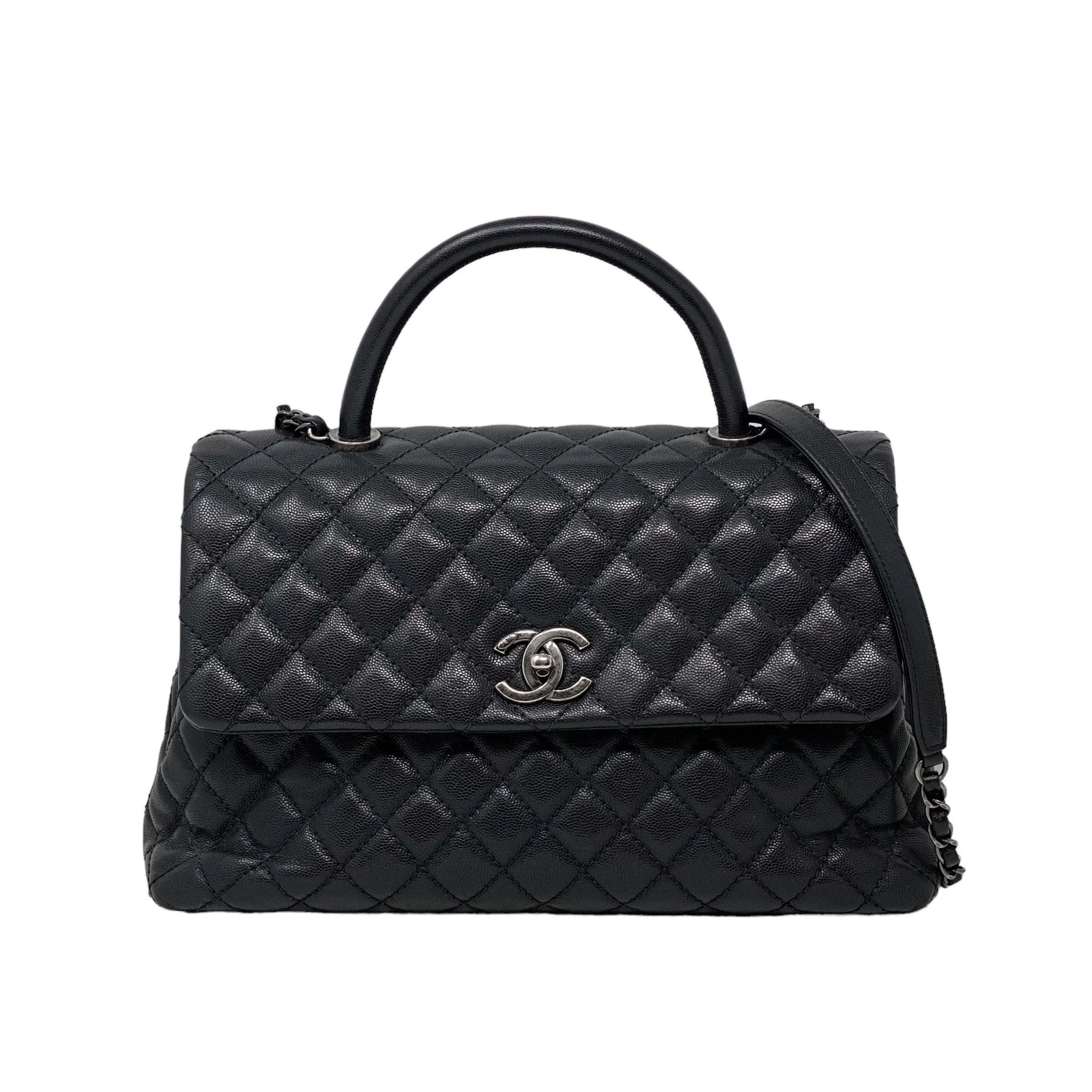 Chanel Black Medium Coco Handle