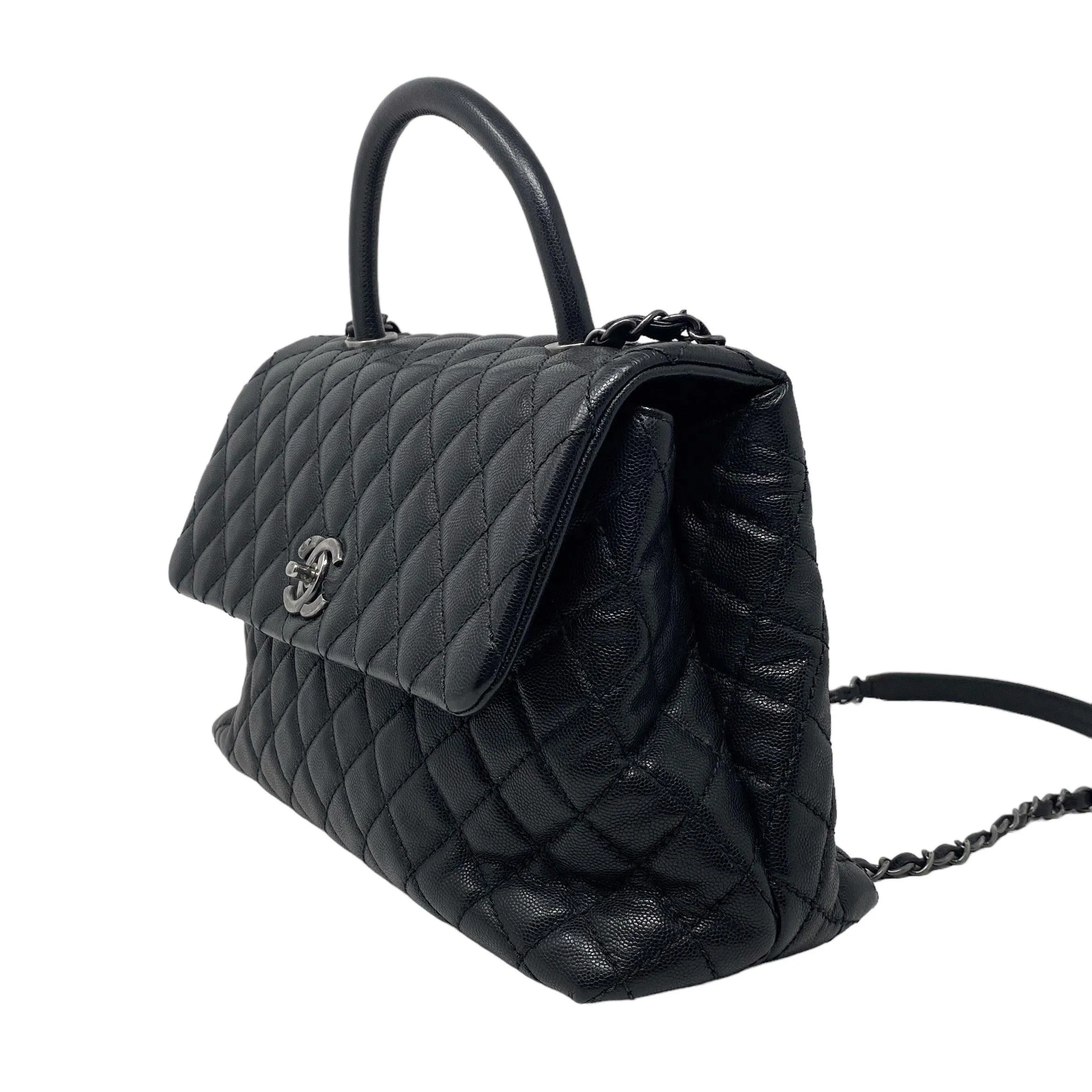 Chanel Black Medium Coco Handle
