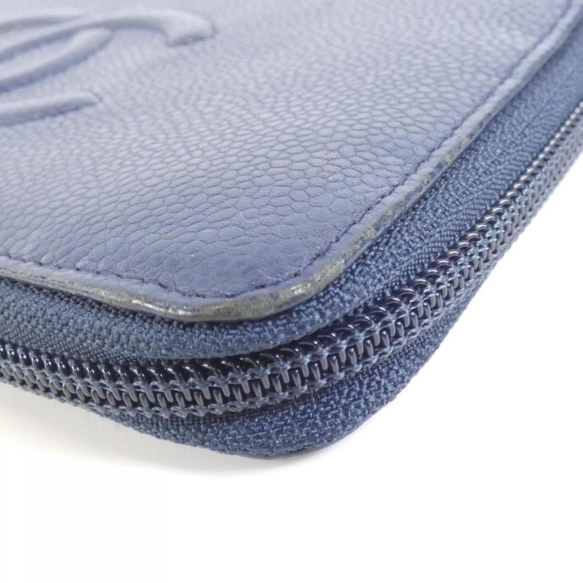 Chanel Caviar Leather Long Wallet (Bi-Fold) (Pre-Owned)