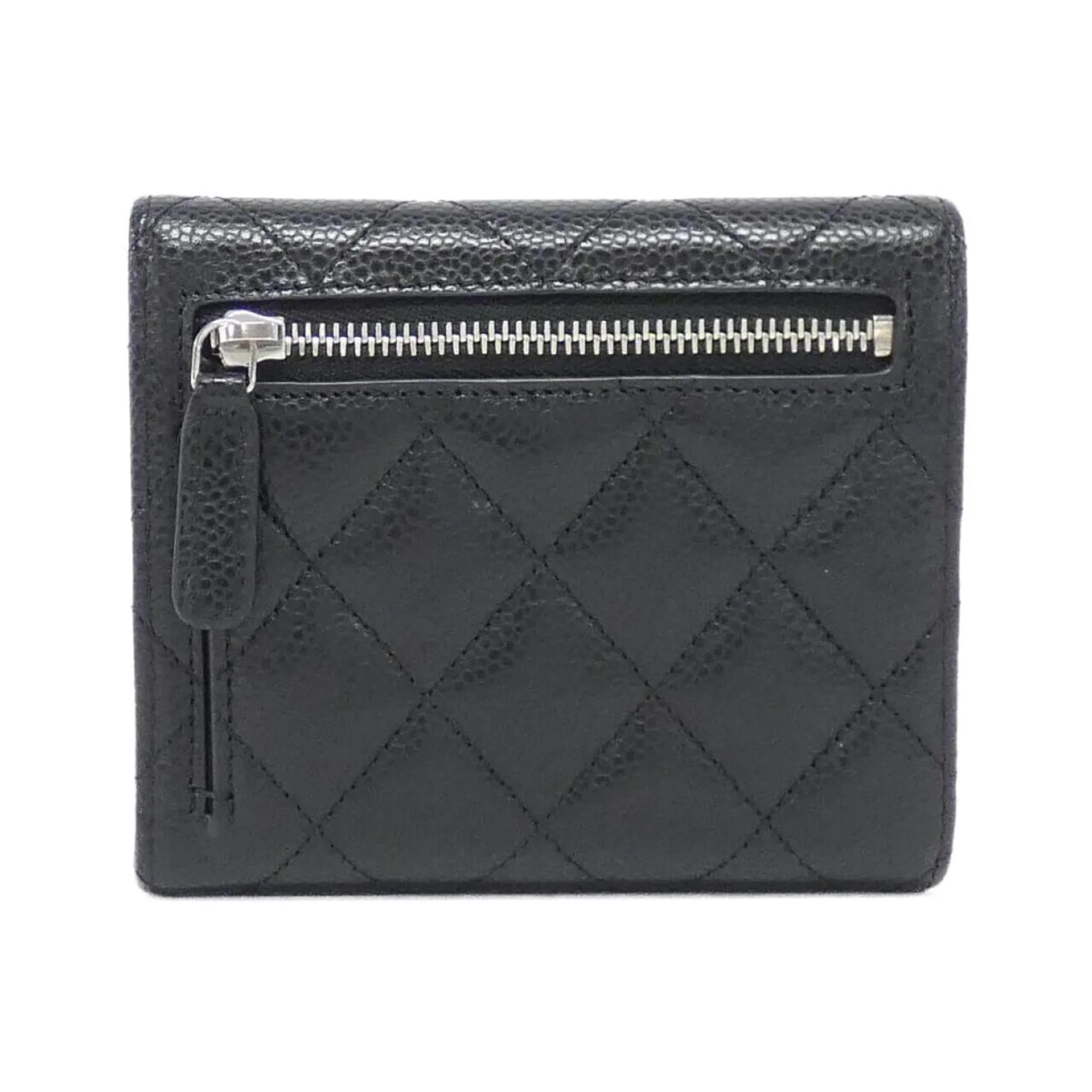 Chanel  Caviar Leather Wallet (Bi-Fold) (Pre-Owned)