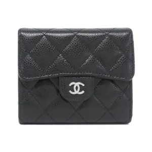 Chanel  Caviar Leather Wallet (Bi-Fold) (Pre-Owned)