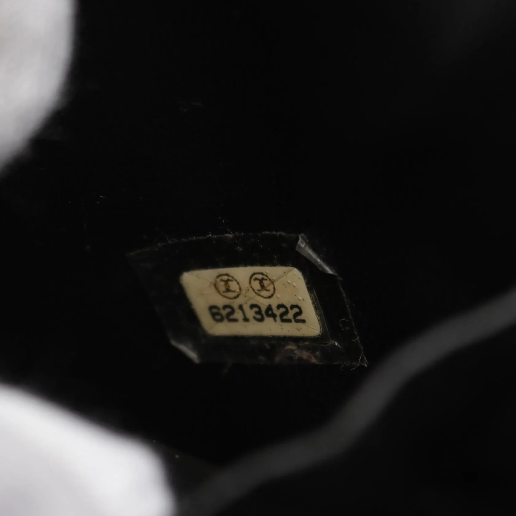 Chanel Caviar Skin Coco Mark Handbag Black