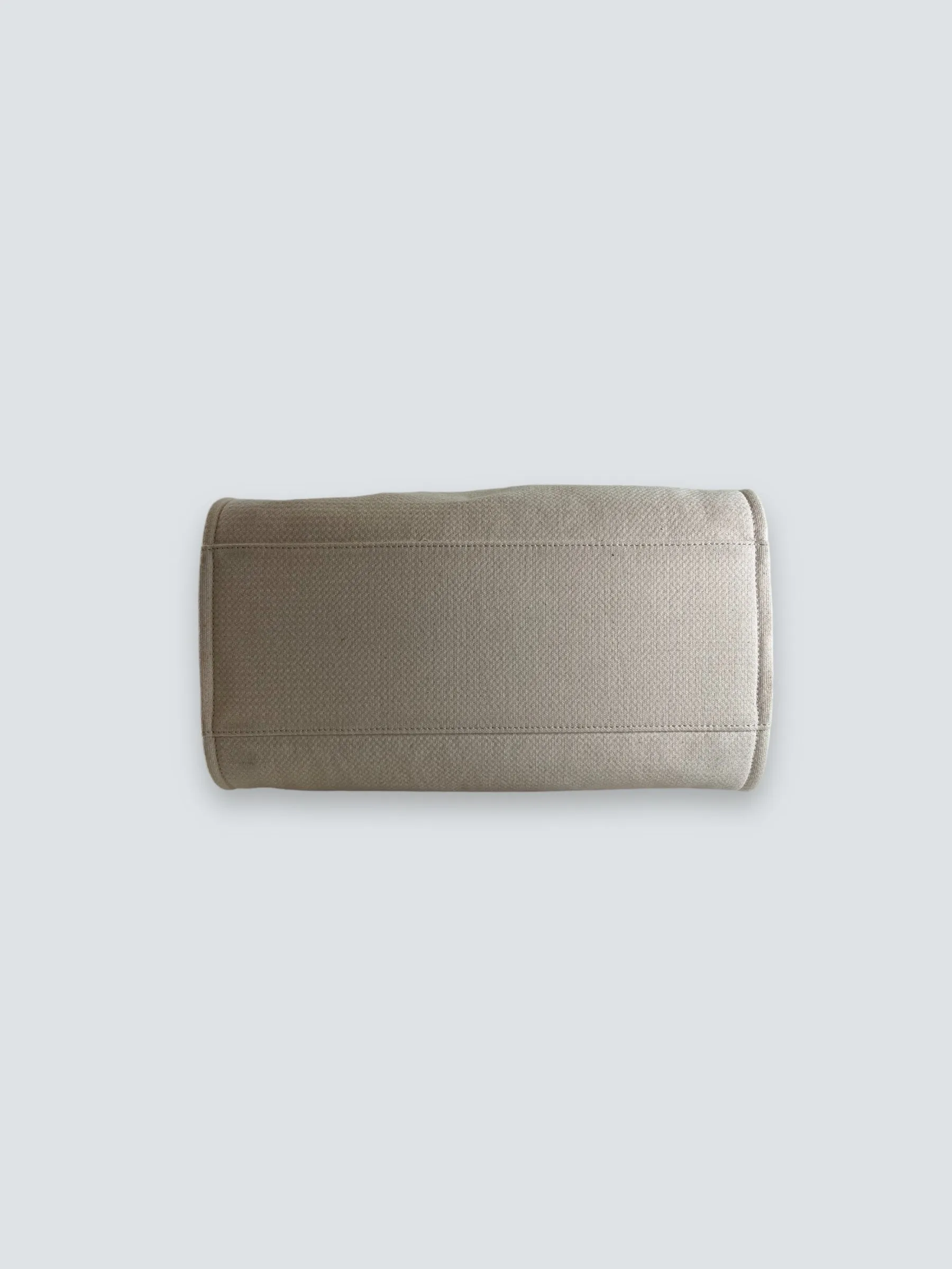 Chanel Cream Leather & Canvas Deauville Tote