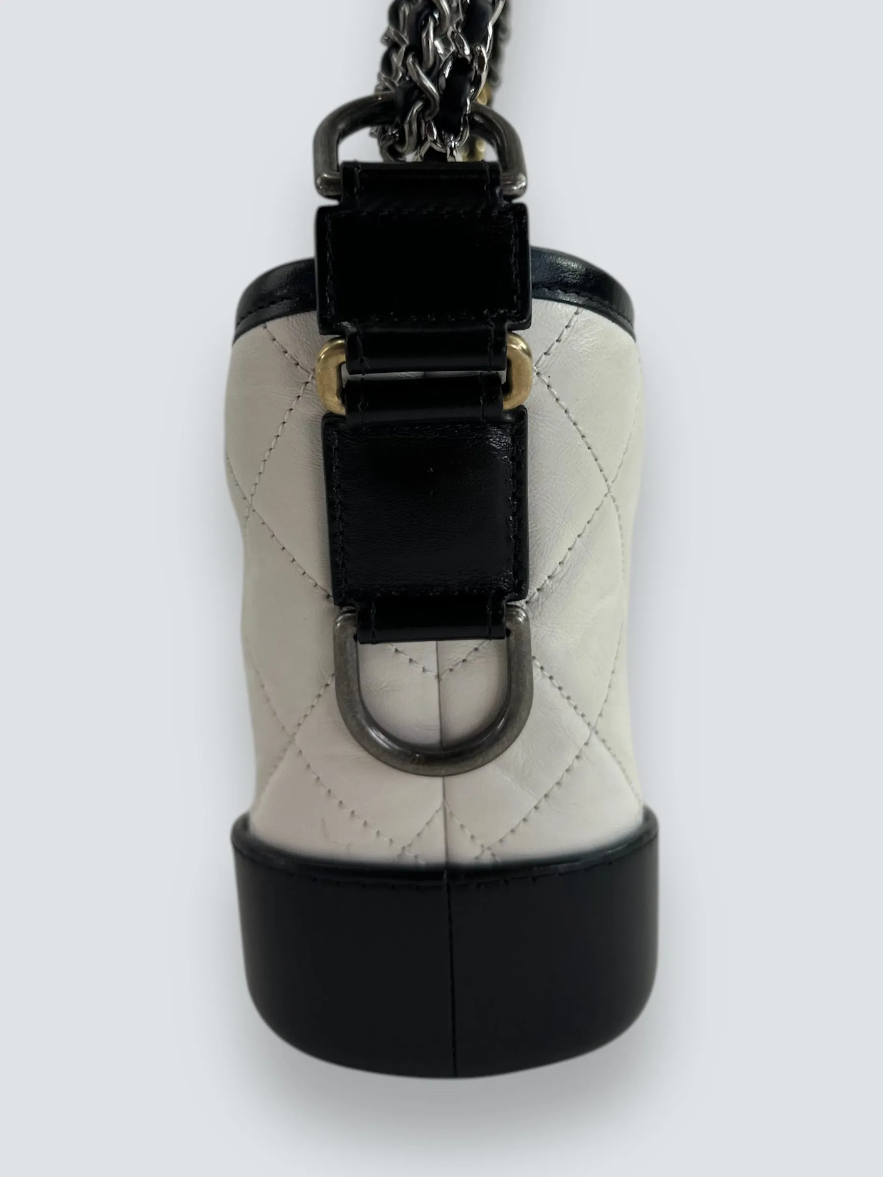 Chanel Gabrielle Hobo Black & White Handbag