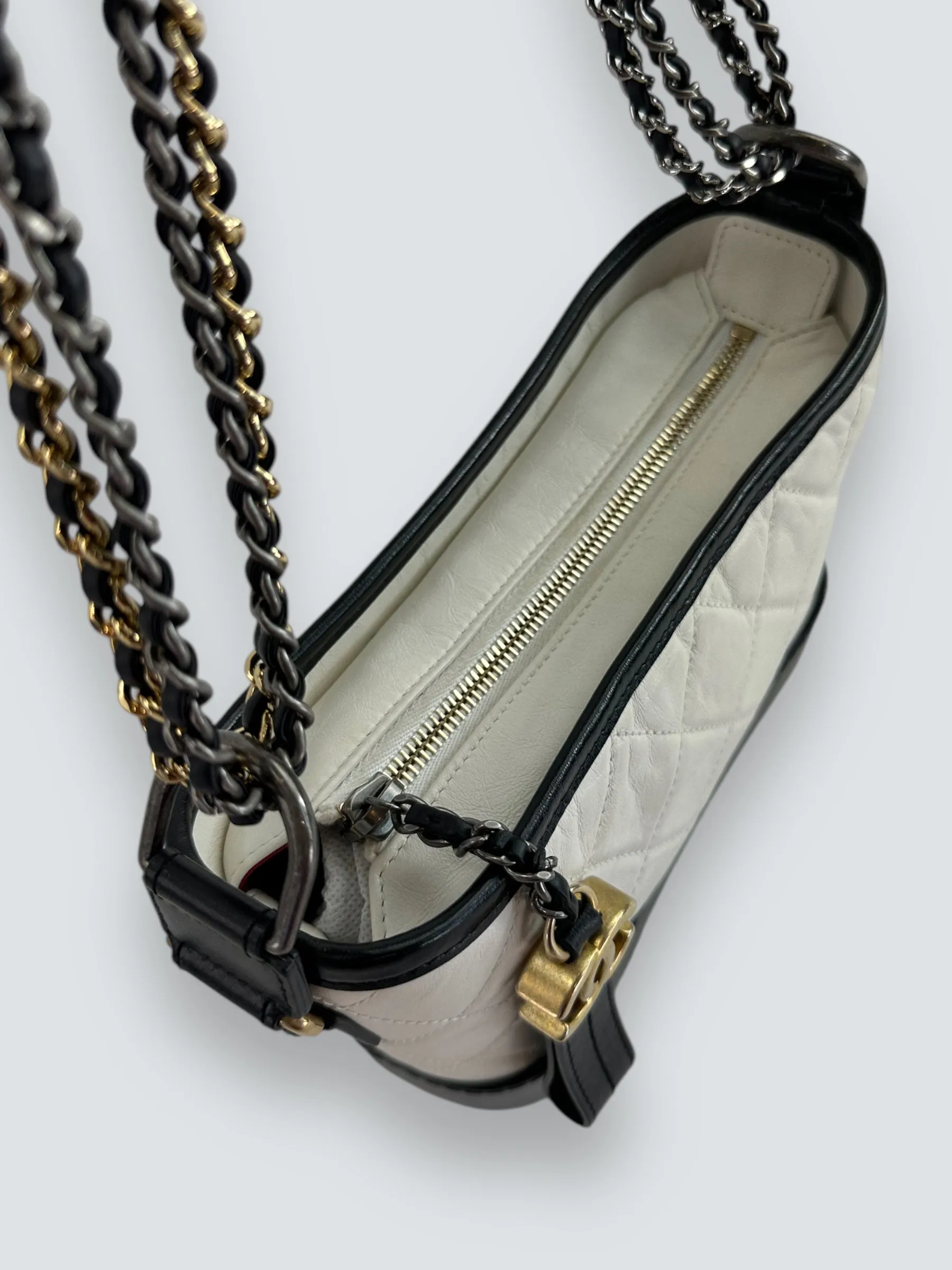 Chanel Gabrielle Hobo Black & White Handbag