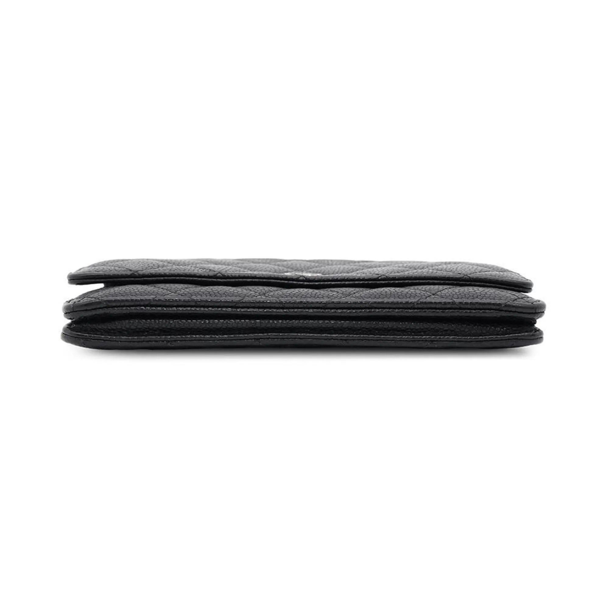 Chanel Grained Calfskin Chain/Shoulder Wallet (Pre-Owned)