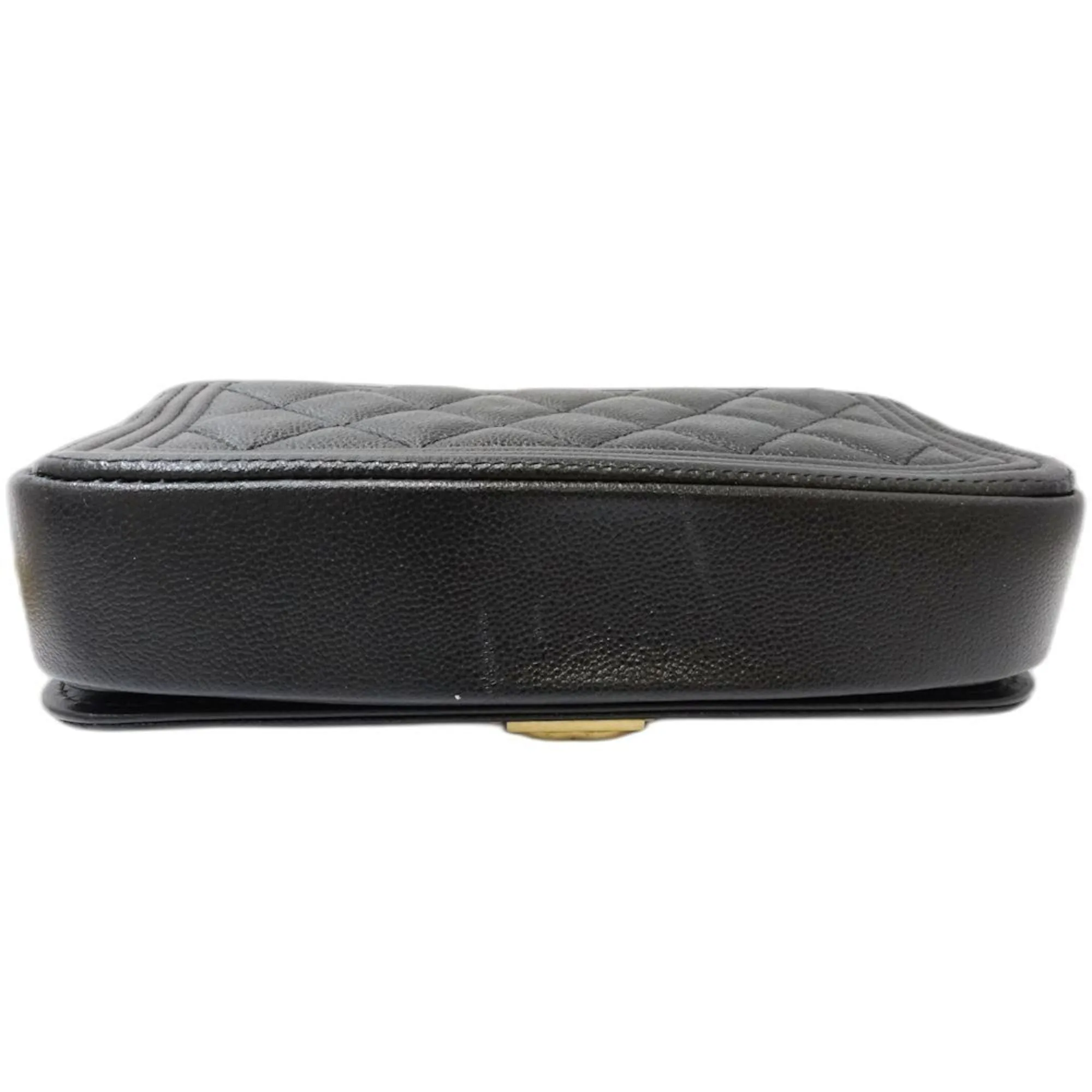 Chanel Grained Calfskin Chain/Shoulder Wallet (Pre-Owned)