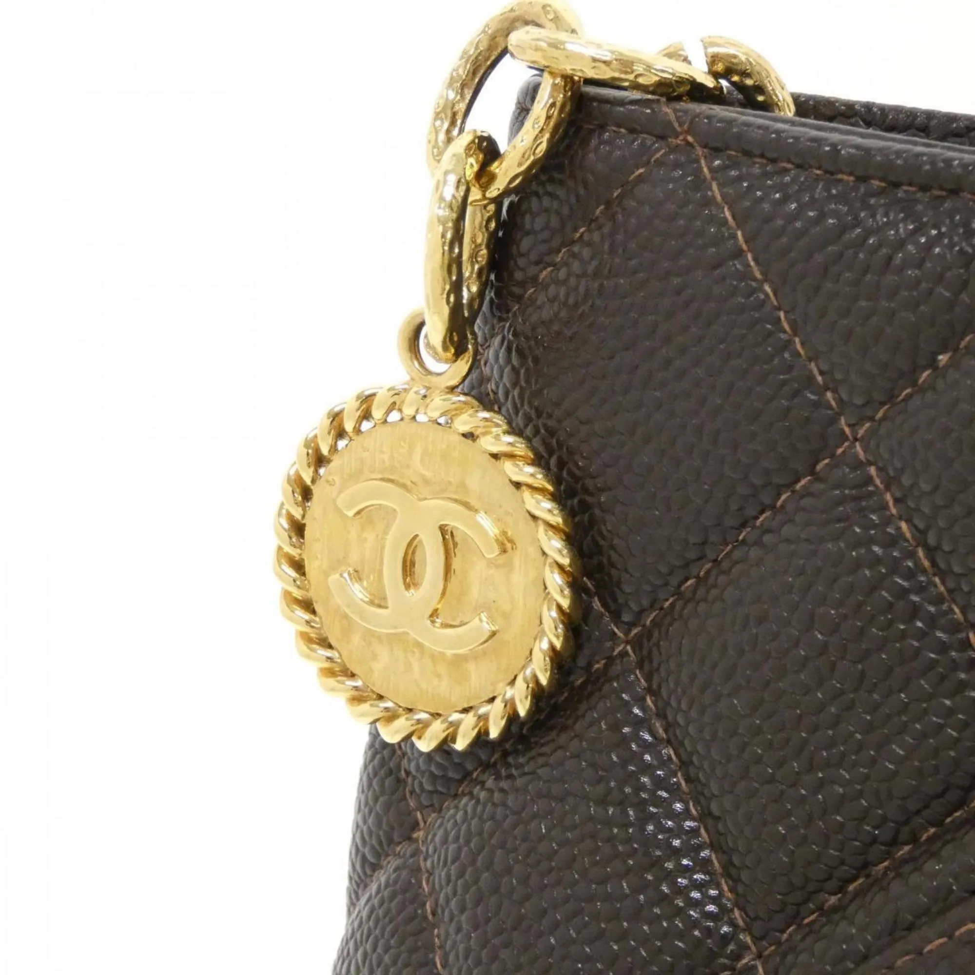 Chanel Grained Calfskin Handbag (Pre-Owned)