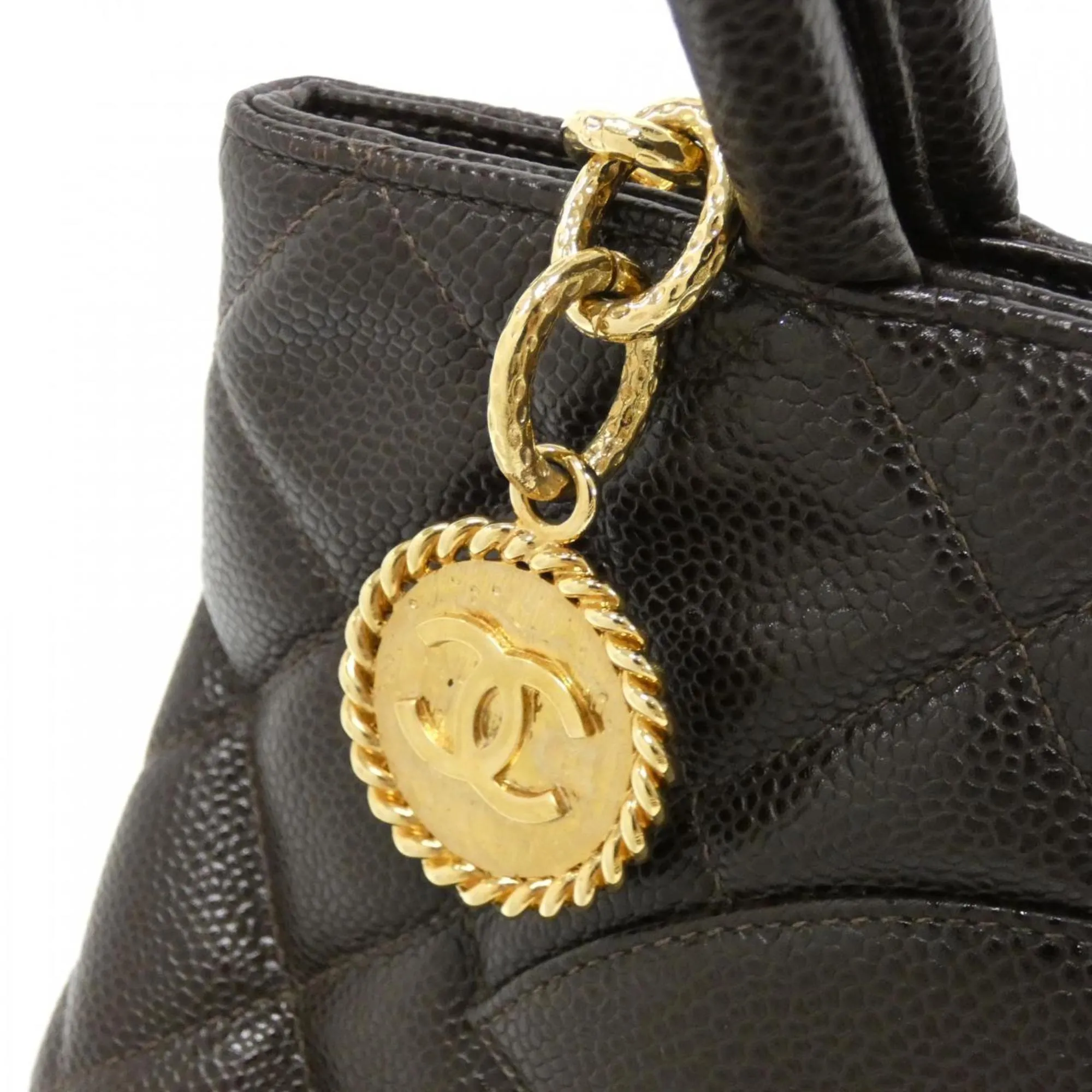 Chanel Grained Calfskin Handbag (Pre-Owned)