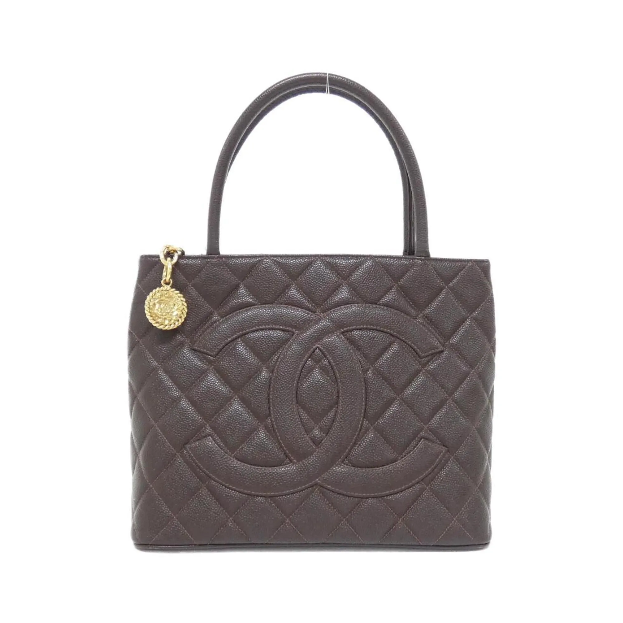 Chanel Grained Calfskin Handbag (Pre-Owned)
