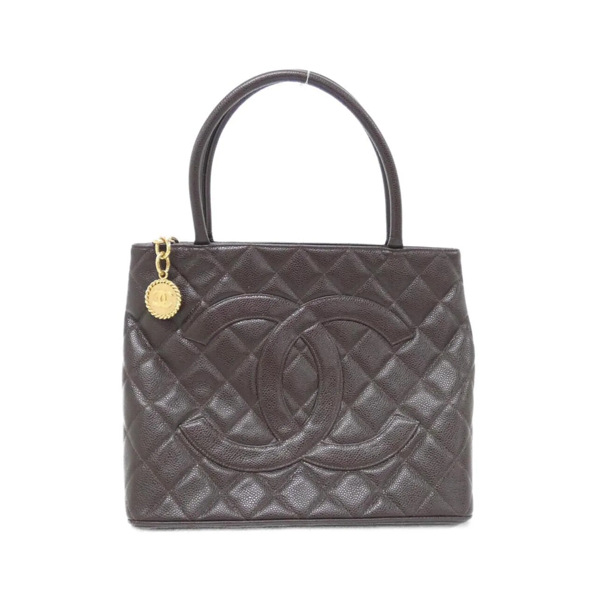 Chanel Grained Calfskin Handbag (Pre-Owned)