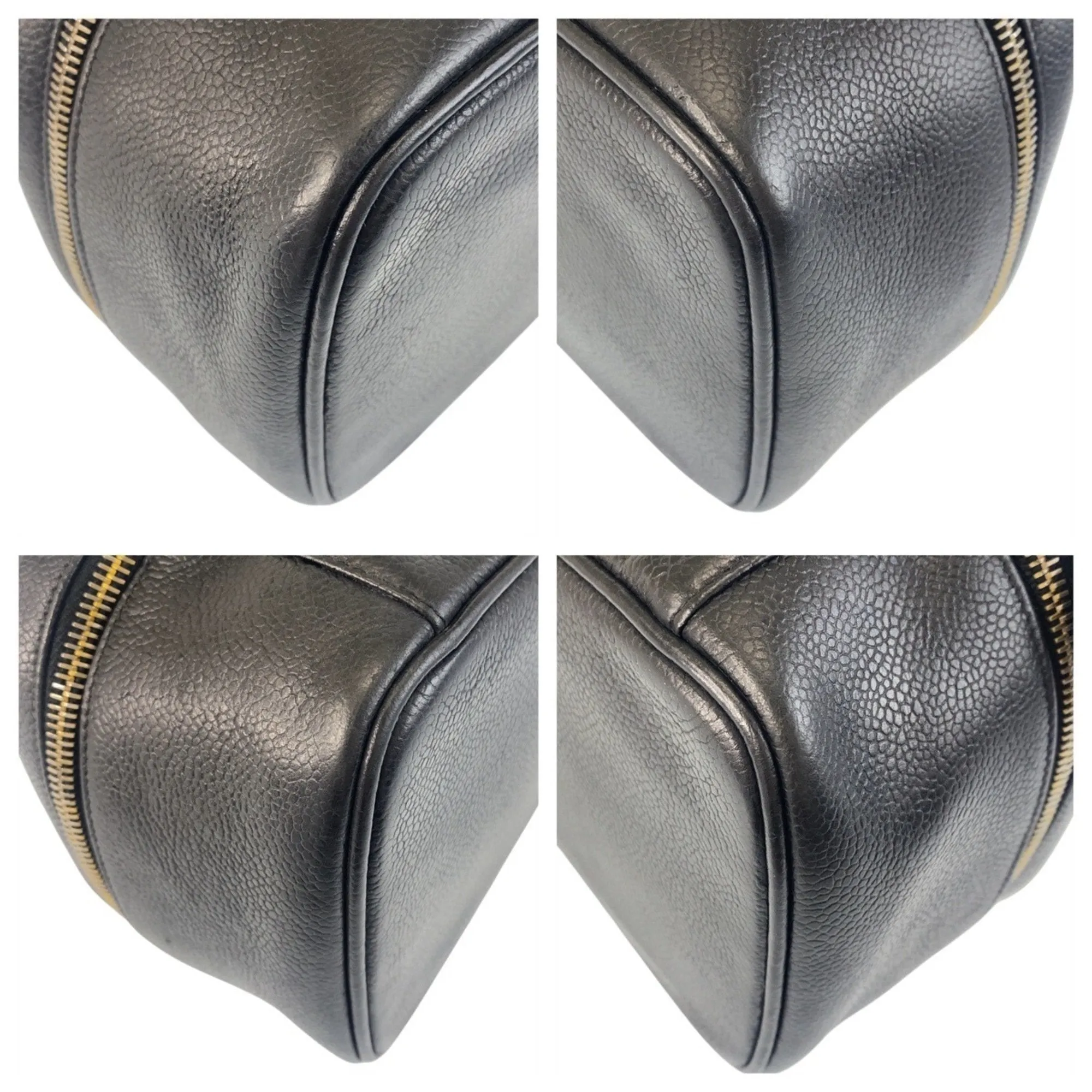 Chanel Grained Calfskin Handbag Vanity Bag (Pre-Owned)
