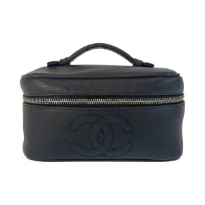 Chanel Grained Calfskin Handbag Vanity Bag (Pre-Owned)