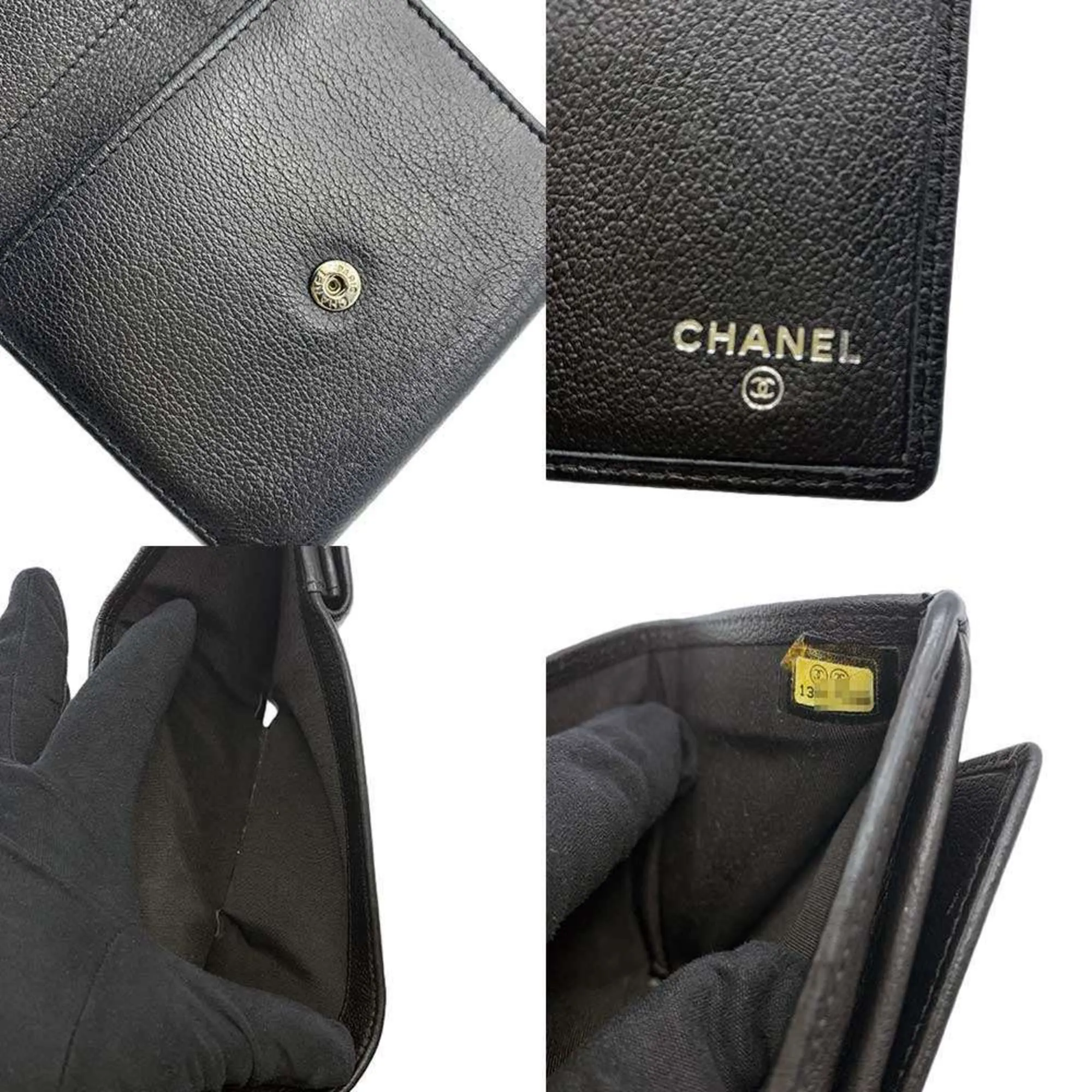 Chanel Leather Wallet (Tri-Fold) (Pre-Owned)