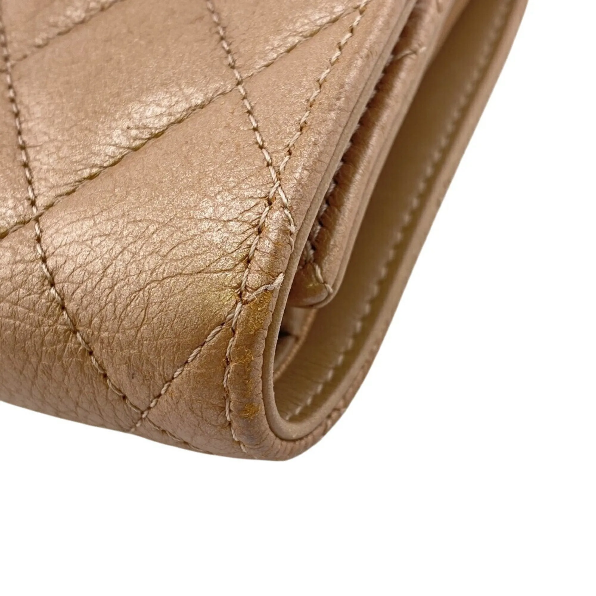 Chanel Leather Wallet (Tri-Fold) (Pre-Owned)