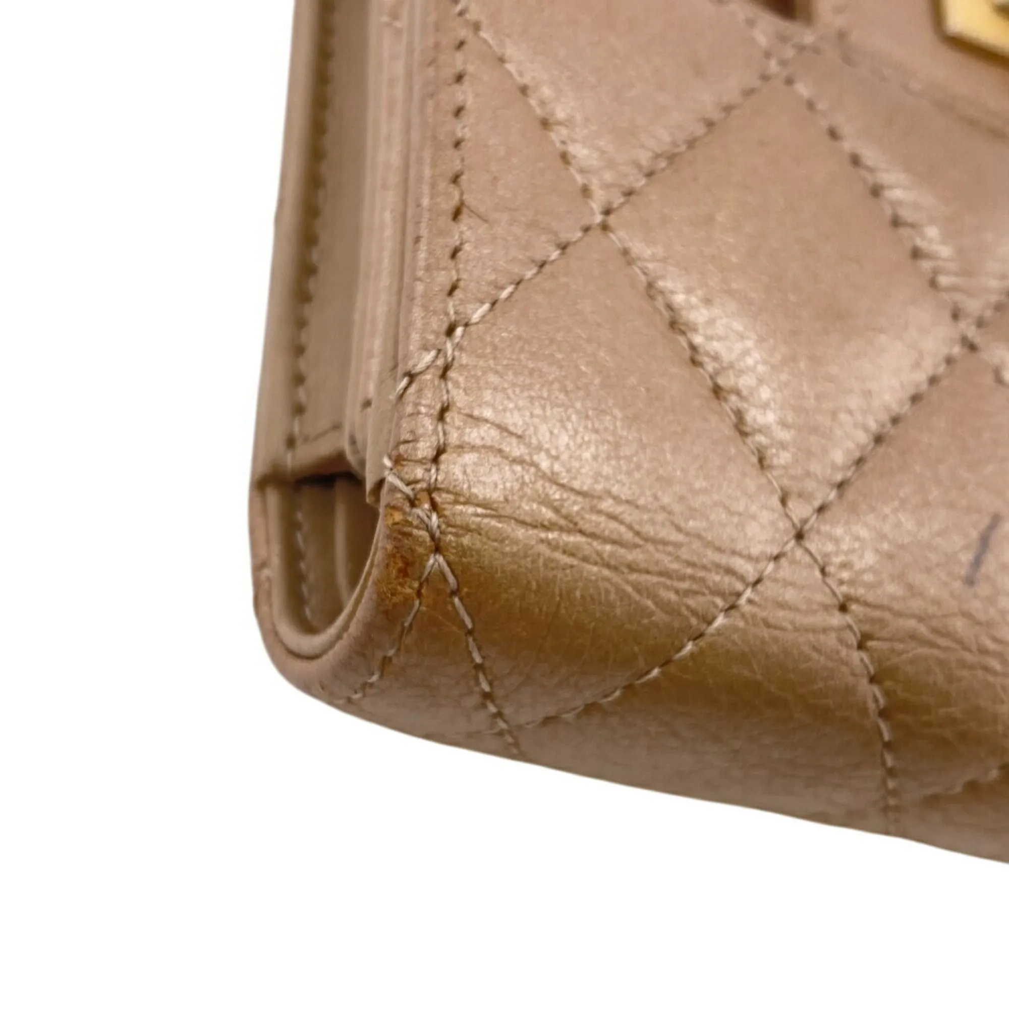 Chanel Leather Wallet (Tri-Fold) (Pre-Owned)