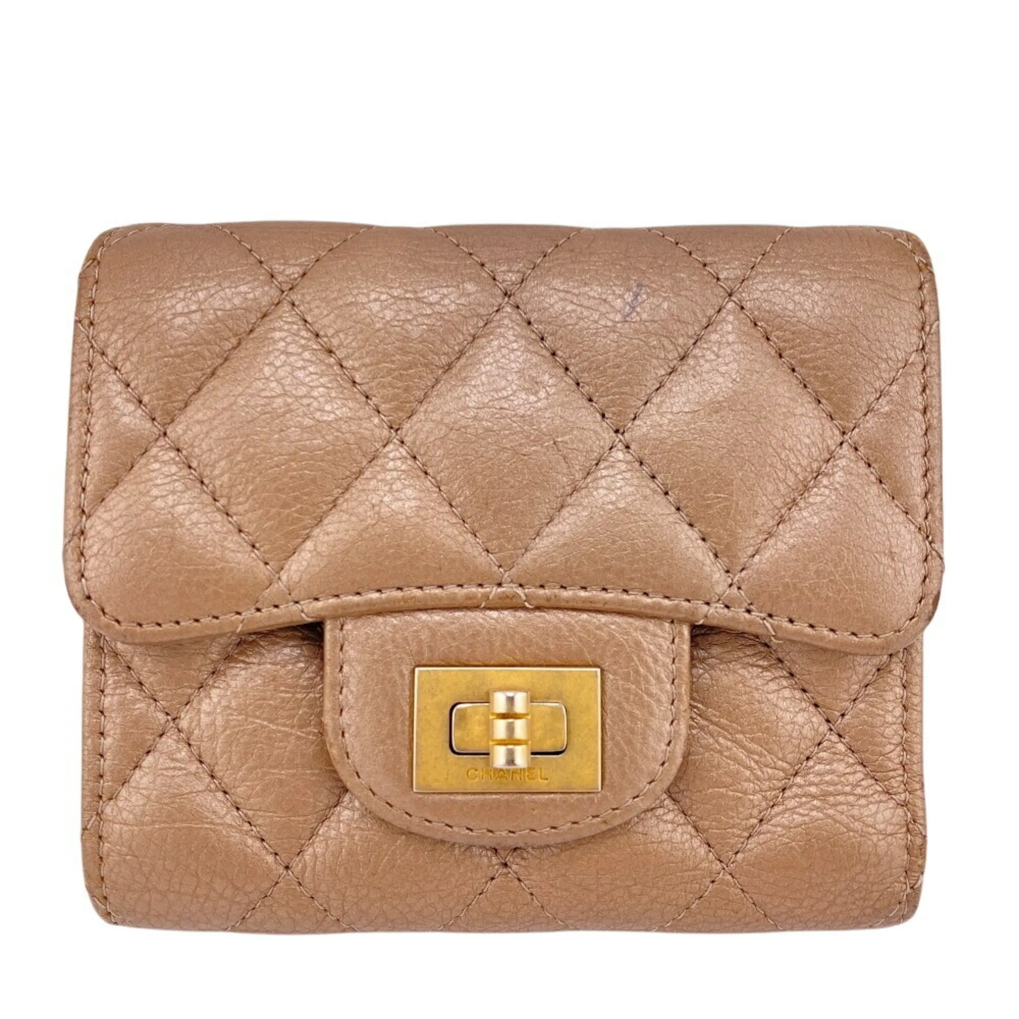 Chanel Leather Wallet (Tri-Fold) (Pre-Owned)