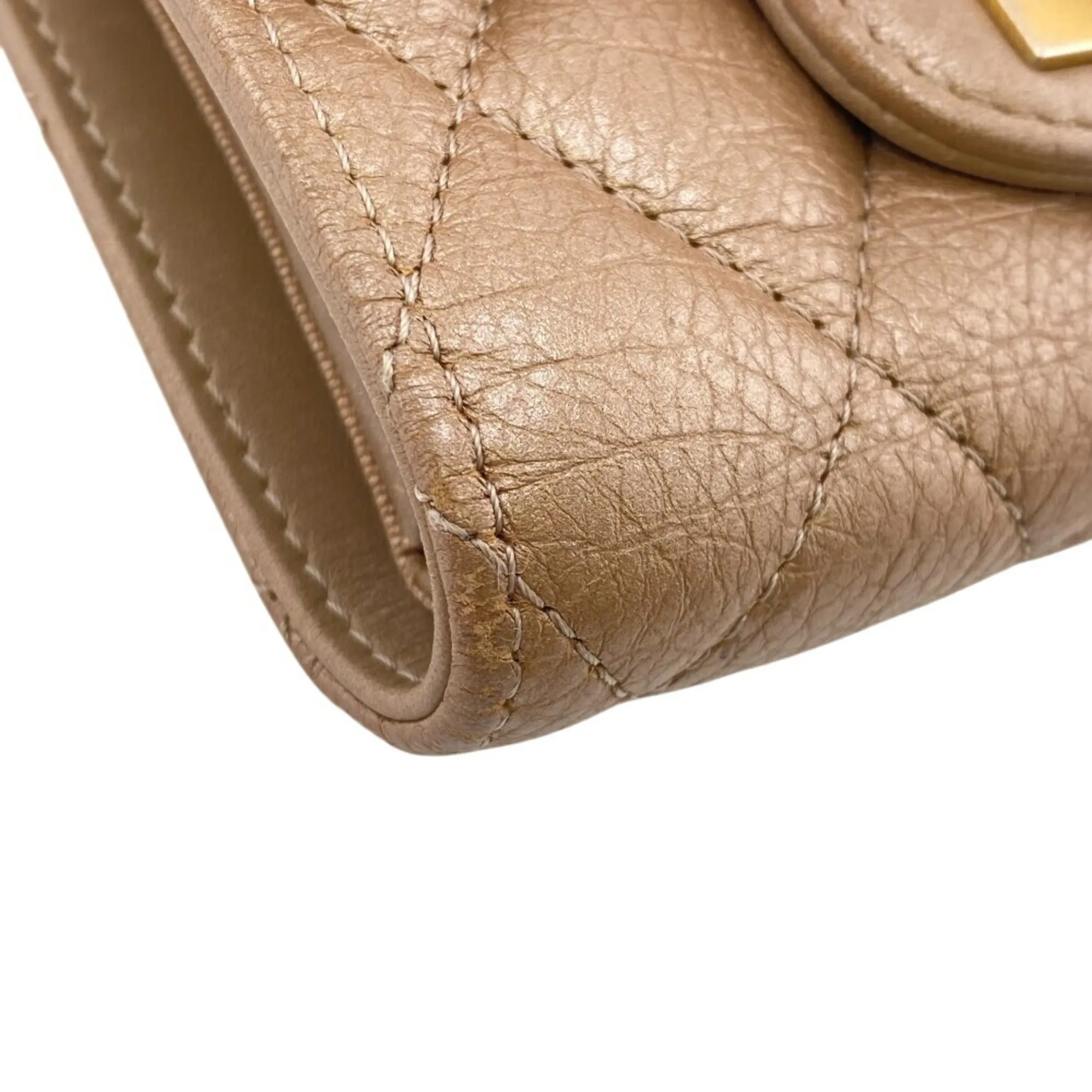 Chanel Leather Wallet (Tri-Fold) (Pre-Owned)