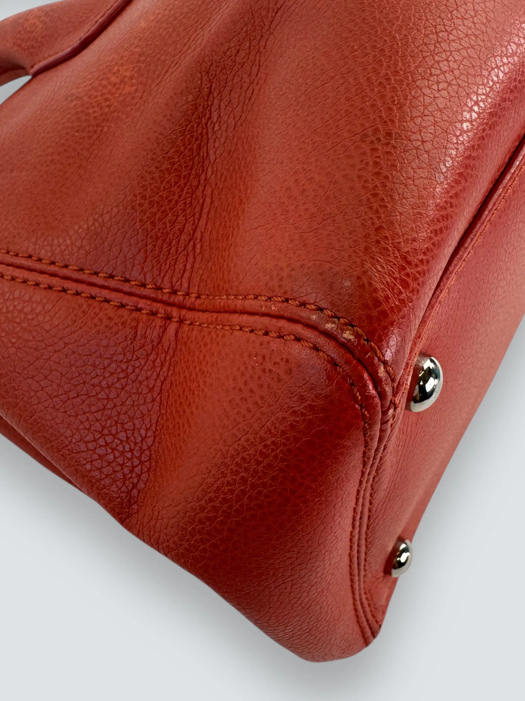 Chanel Mandarin Orange Calfskin Leather Cerf Executive Tote