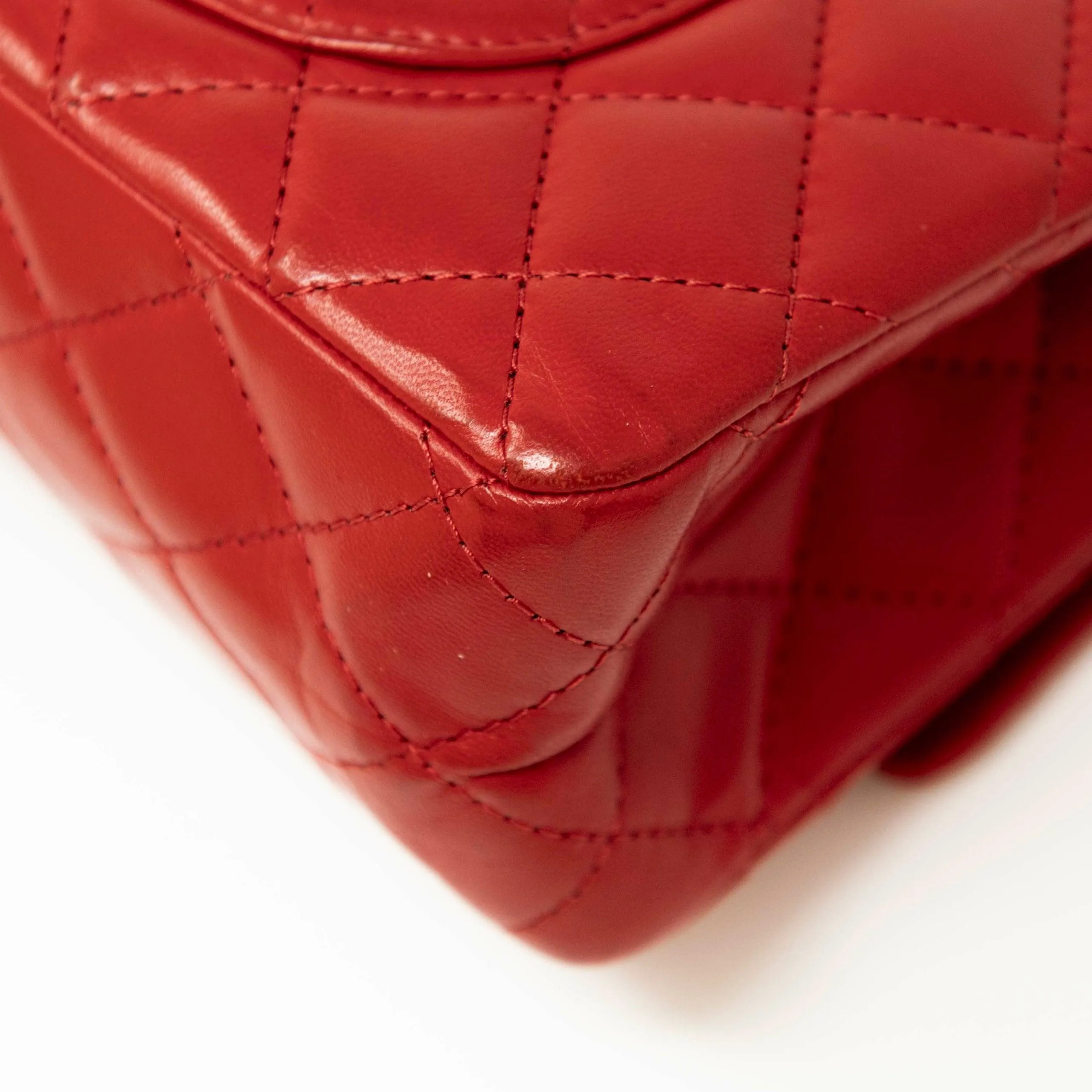 Chanel Red Lambskin 2.55 Reissue 226