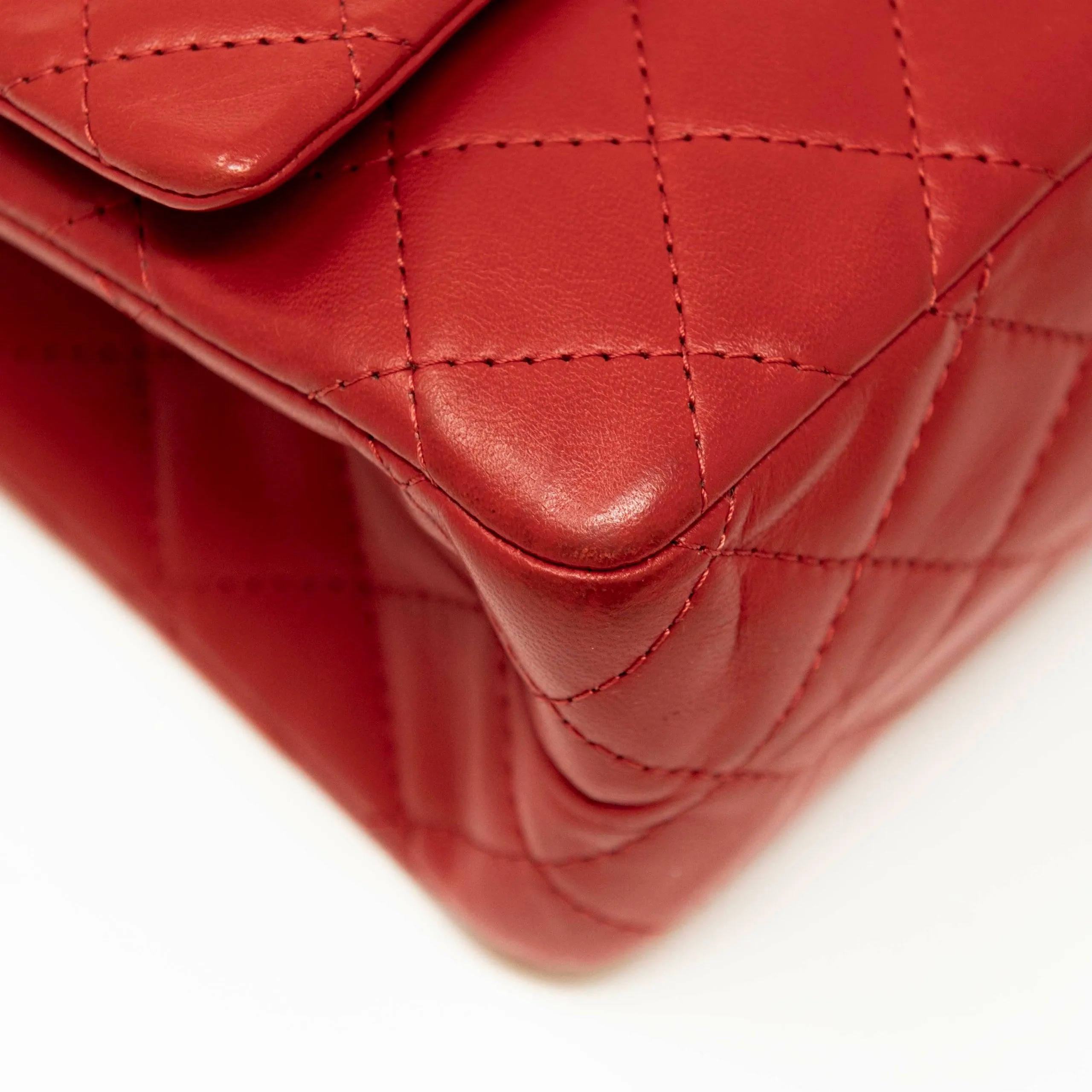 Chanel Red Lambskin 2.55 Reissue 226